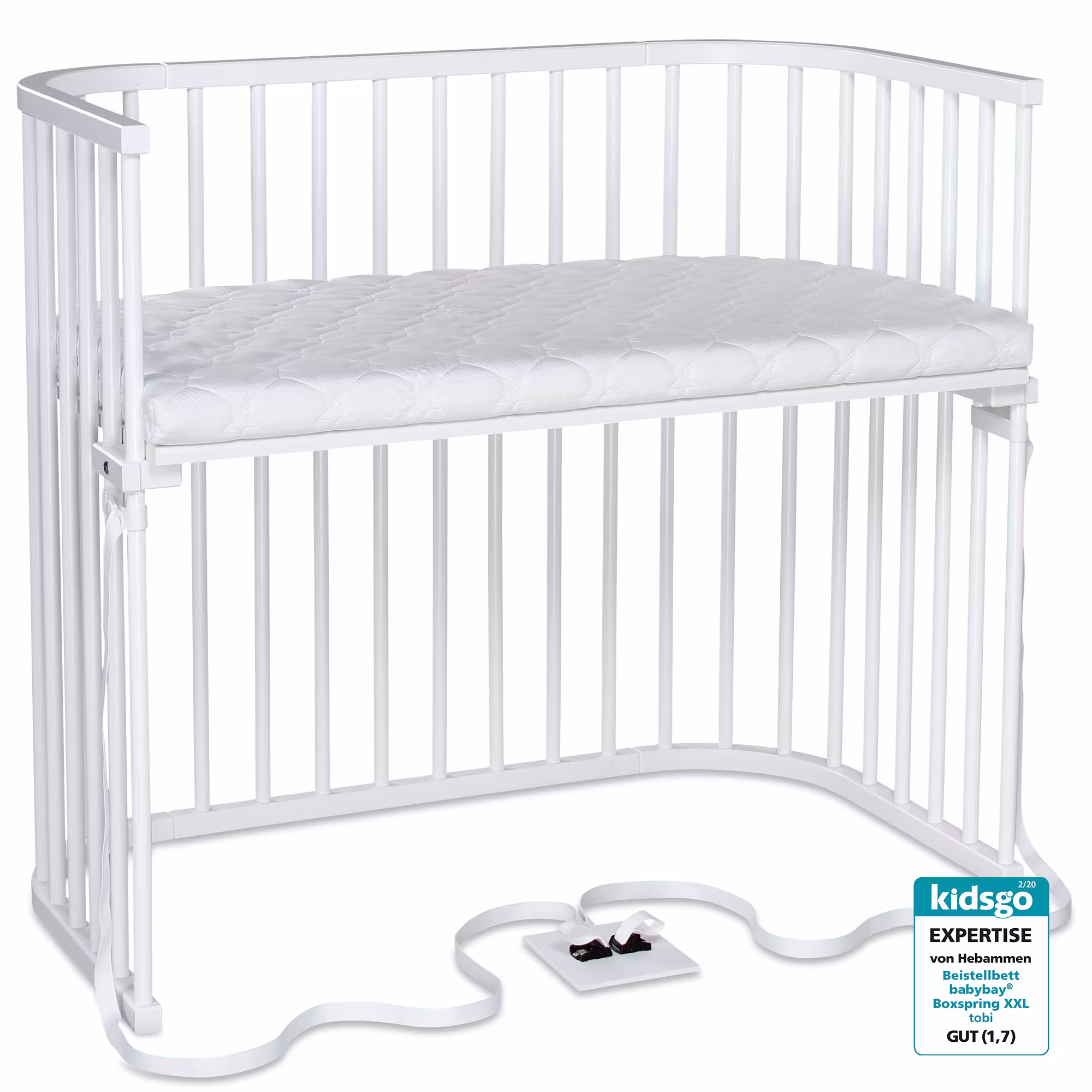 babybay Boxspring XXL weiß - Jamouz