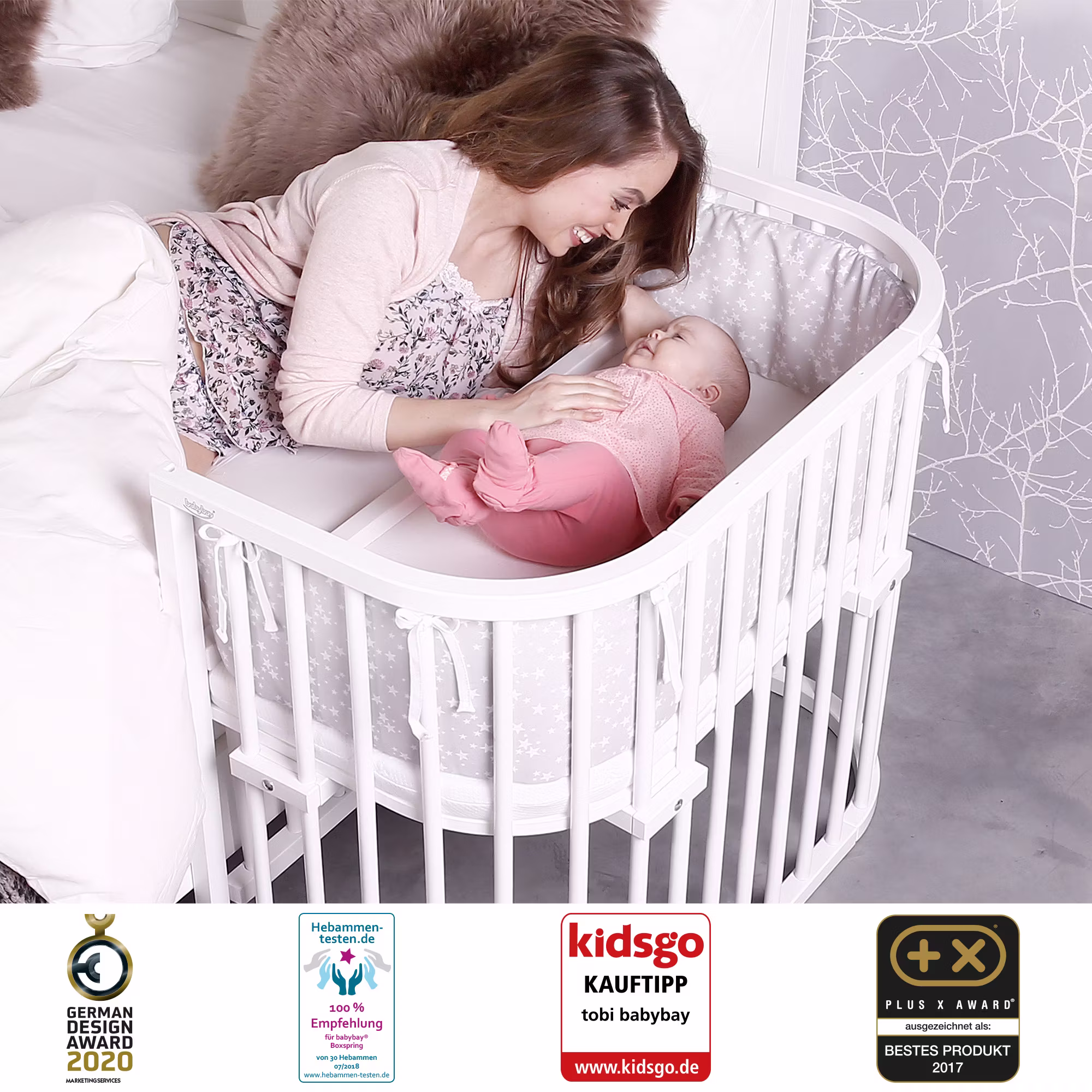 Babybay Maxi Comfort Plus Weiß - Jamouz