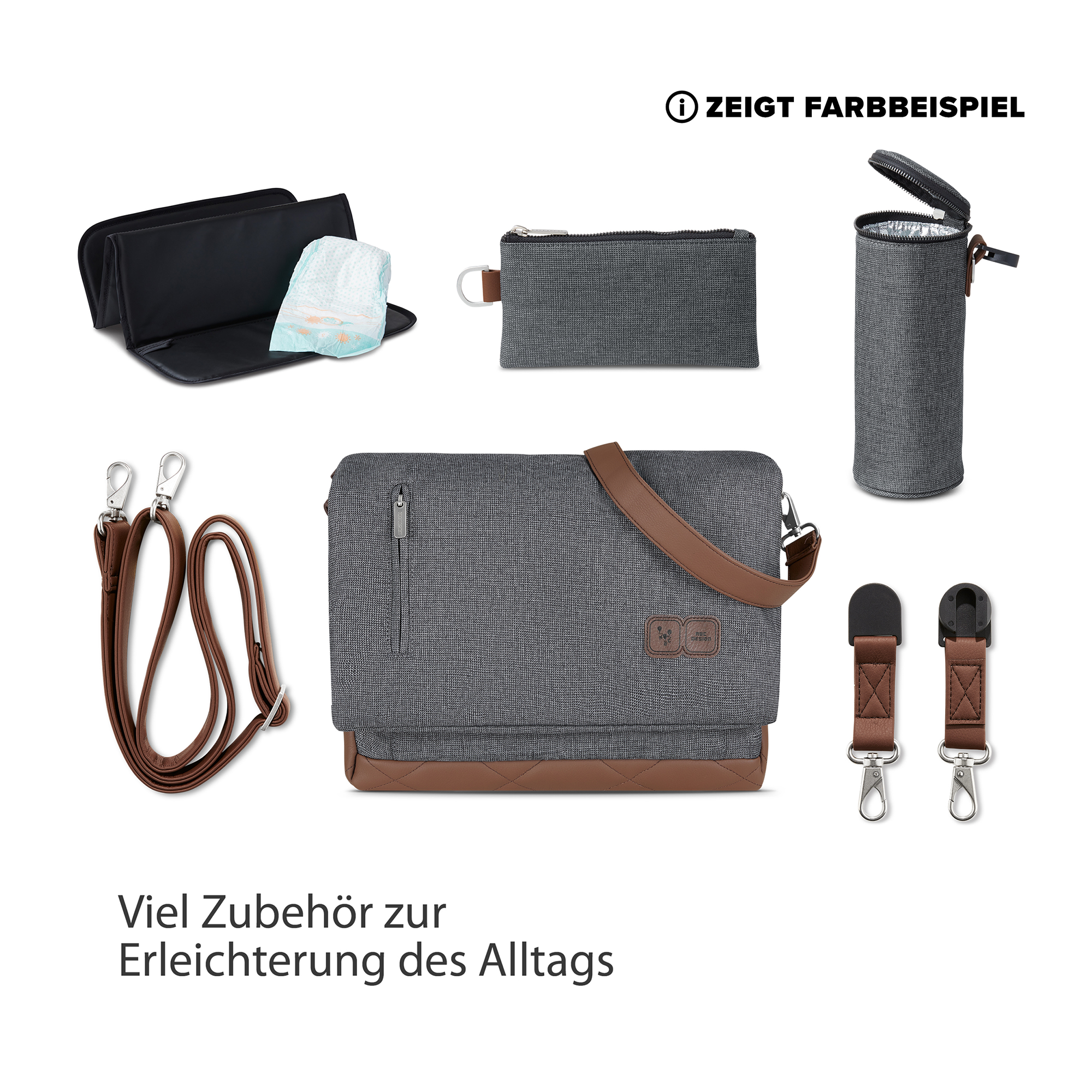 Wickeltasche Urban Asphalt - Jamouz