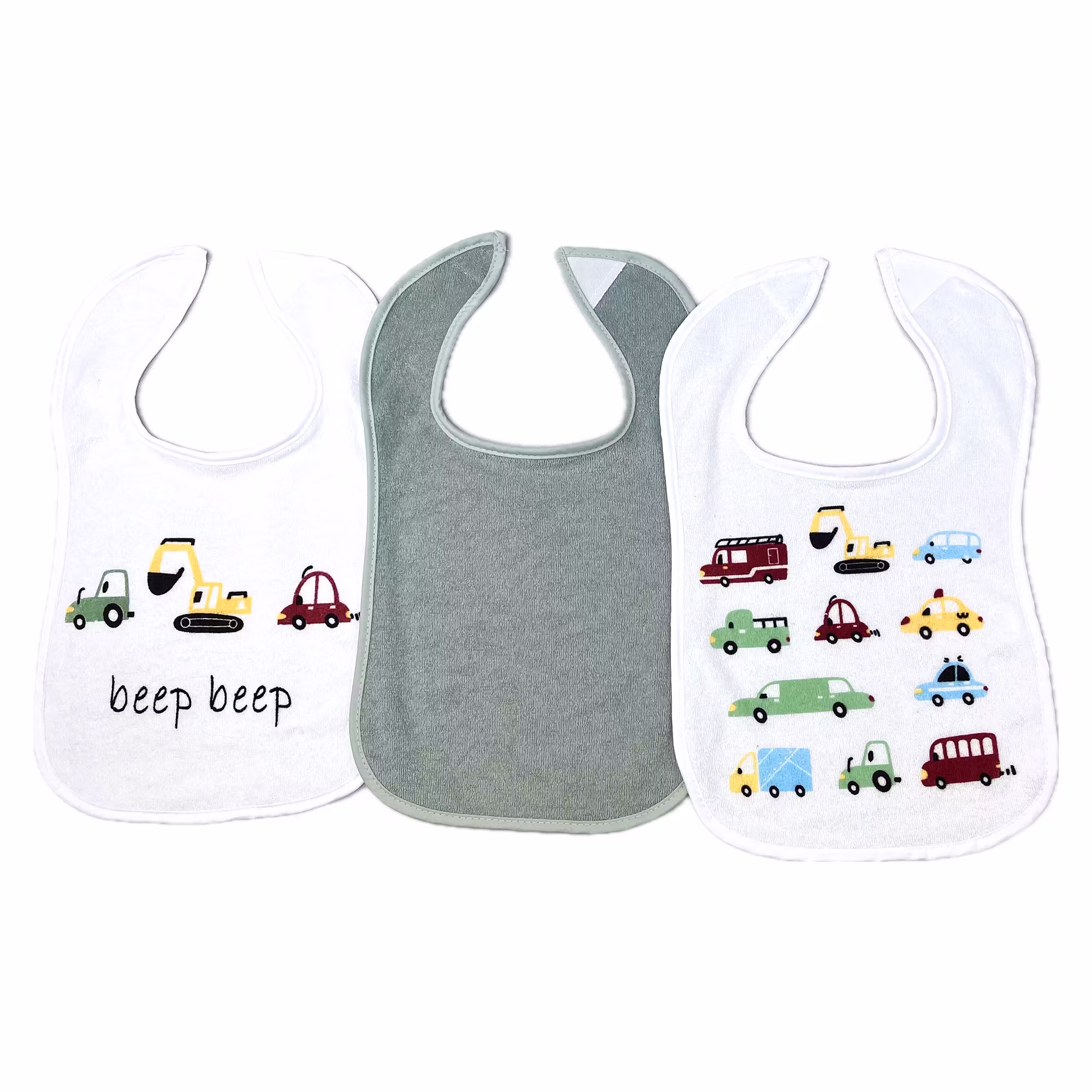 3er-Pack Klettlätzchen Beep Beep - Jamouz