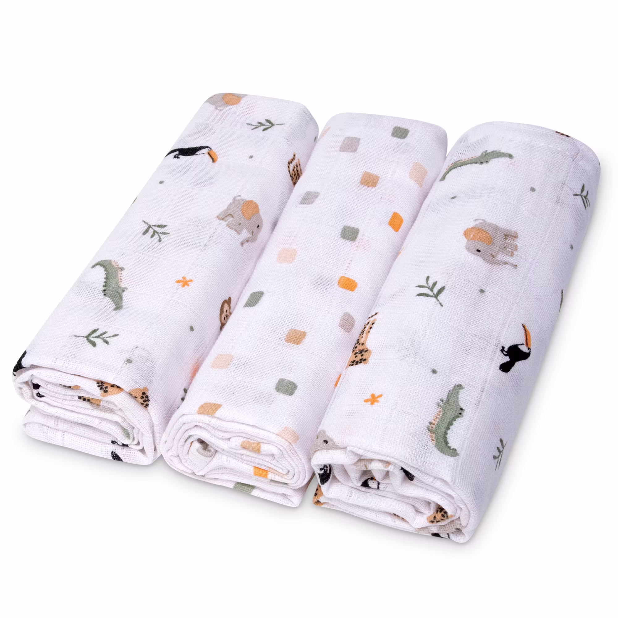 3er Set Mullwindeln Sonne 80 x 80 cm - Jamouz