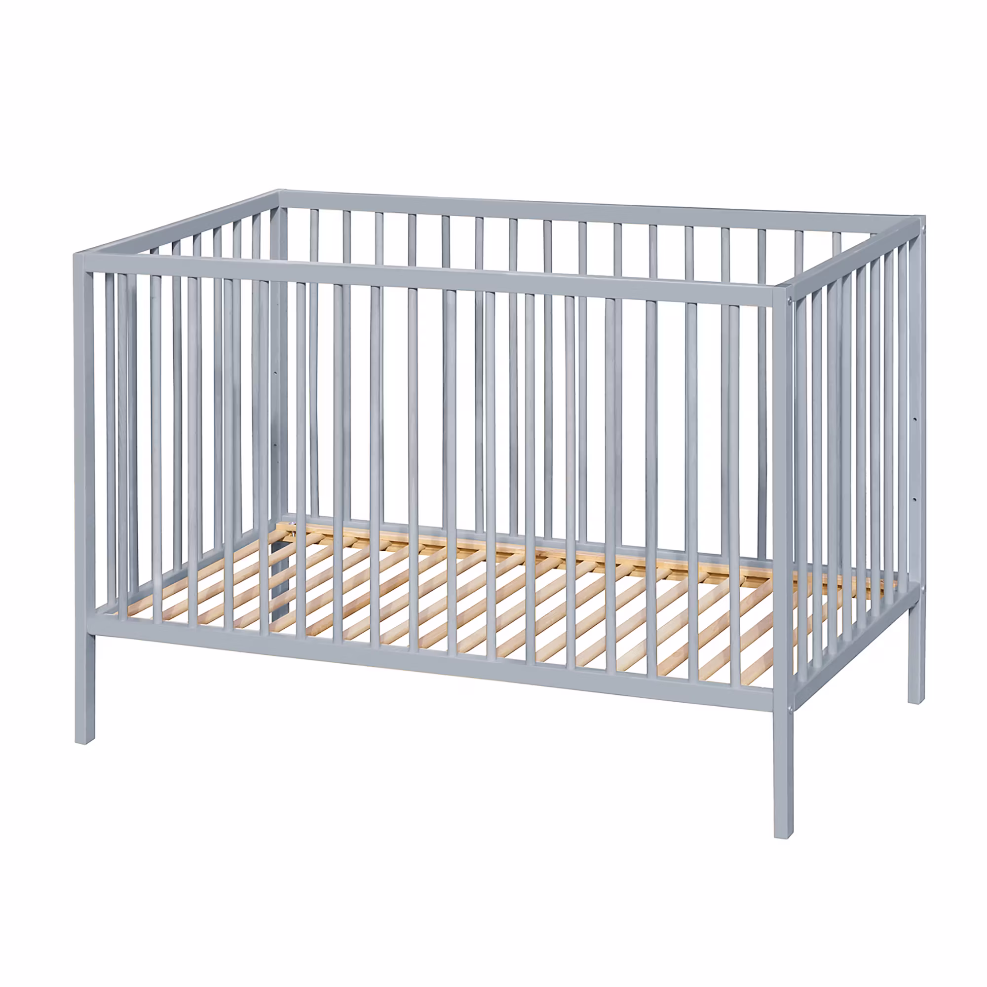 Kinderbett Lilu Grau 60 x 120 cm - Jamouz