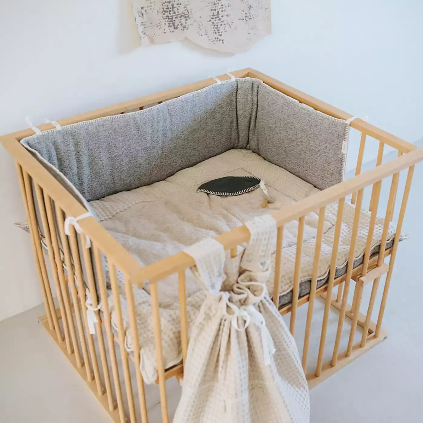 Krabbeldecke Amsterdam Steel Grey / Sand - Jamouz
