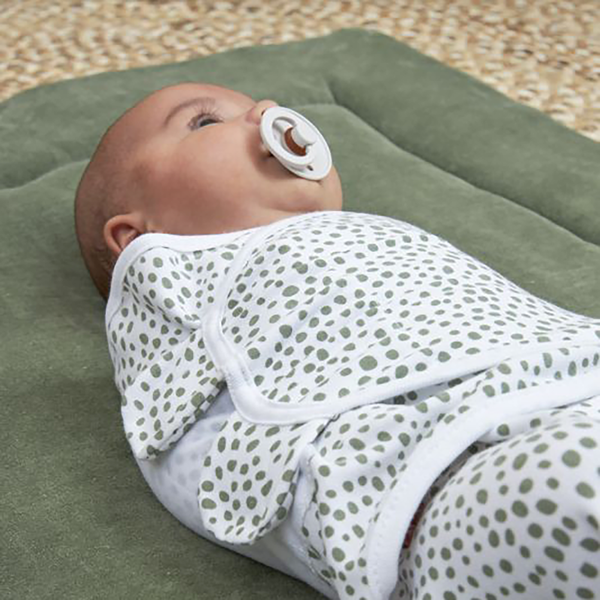 Wickeltuch 2er-Pack 0-3 Monate Cheetah/Green - Jamouz