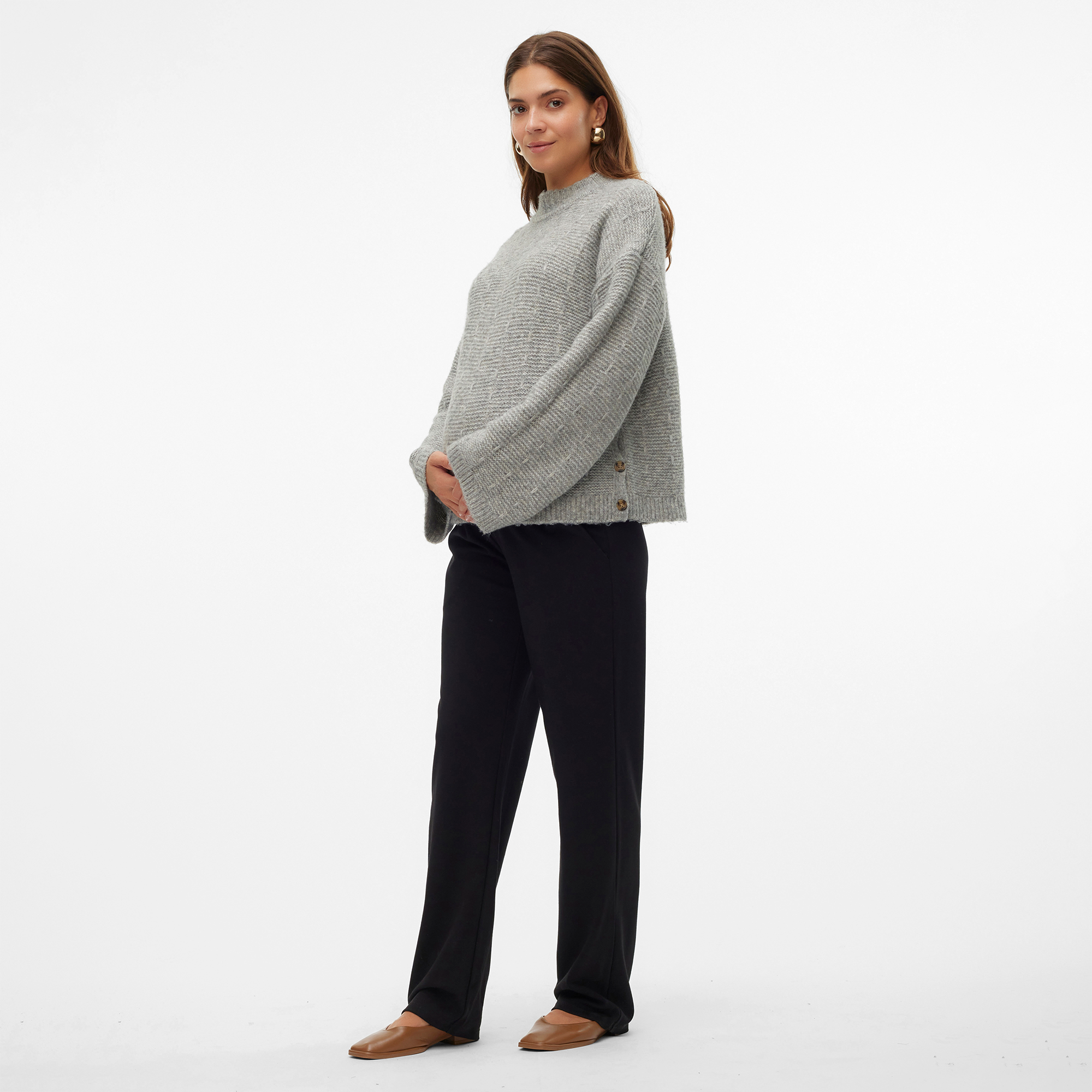 Strickpullover Medium Grey Melange - Jamouz