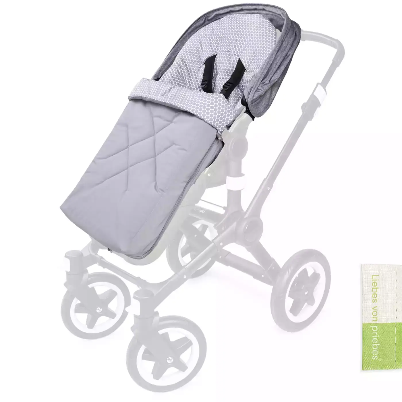Fußsack Mila Prisma Grau - Jamouz