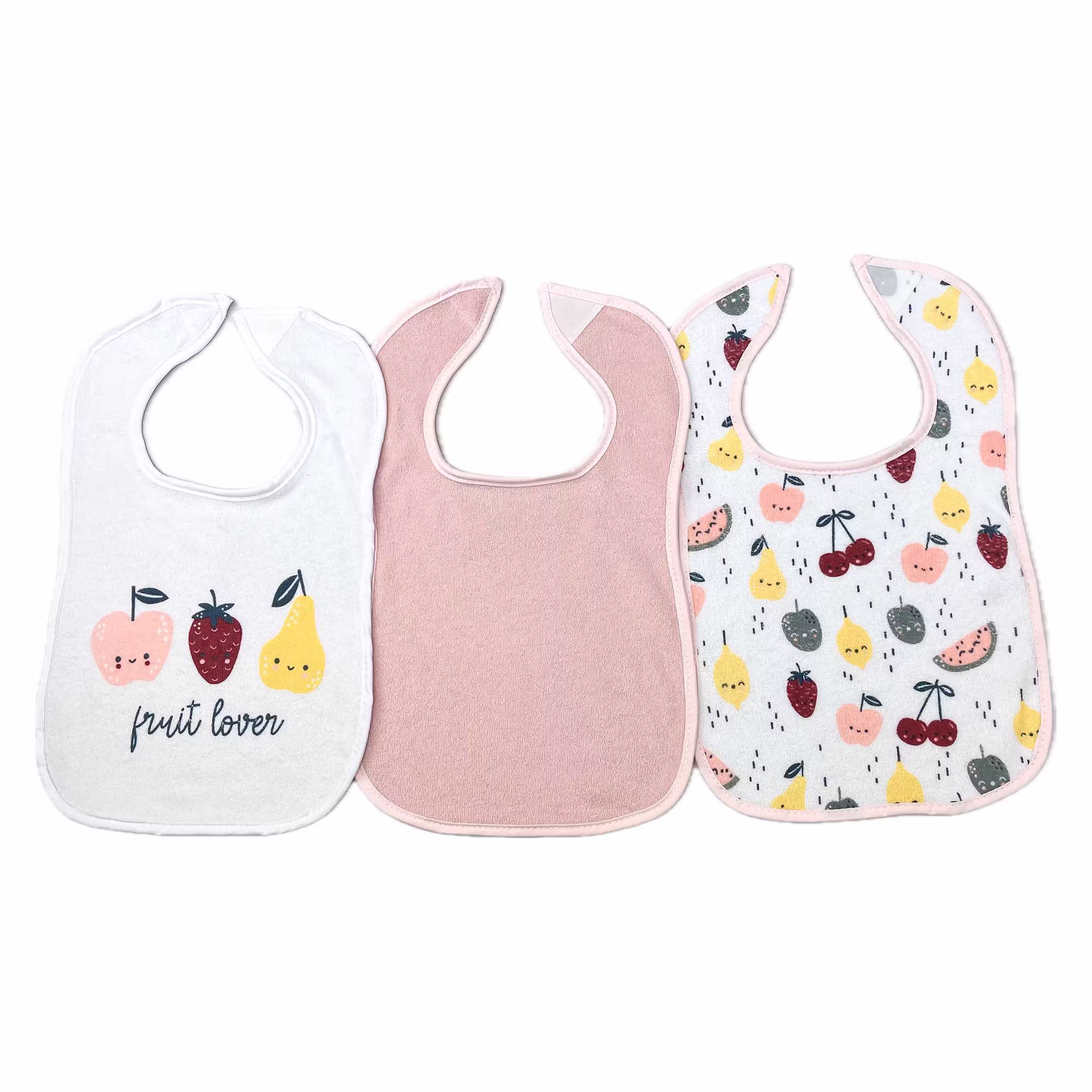 3er-Pack Klettlätzchen Fruit Lover - Jamouz