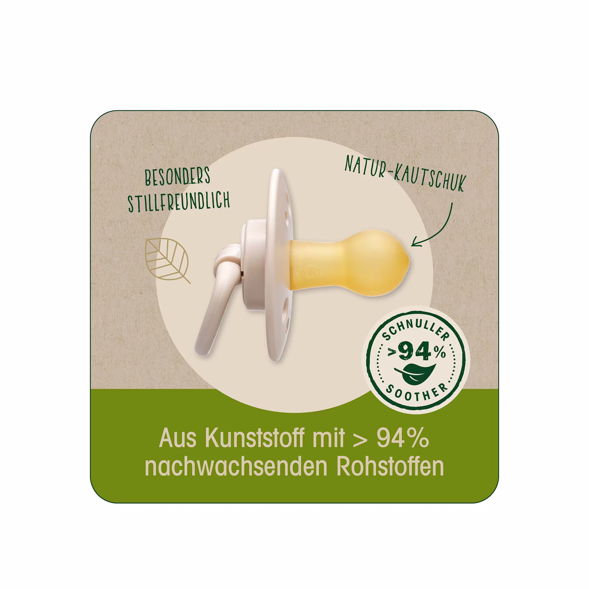 Beruhigungssauger Cherry Green 0-6 Monate - Jamouz