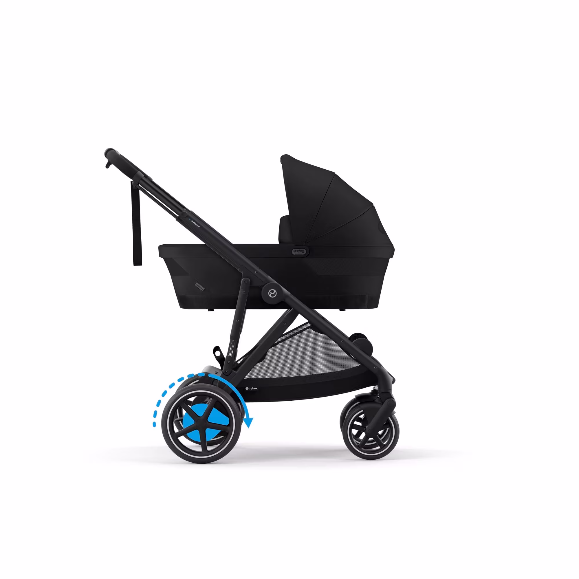 Set e-Gazelle S Moon Black mit Wanne - Jamouz