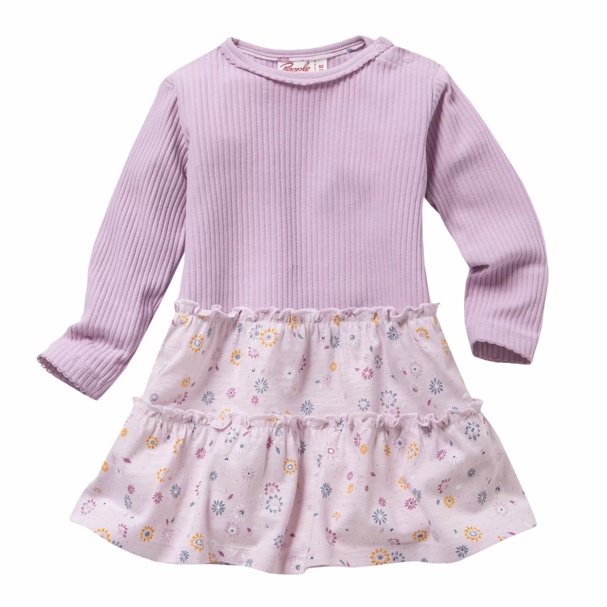Langarmkleid Blumen - Jamouz