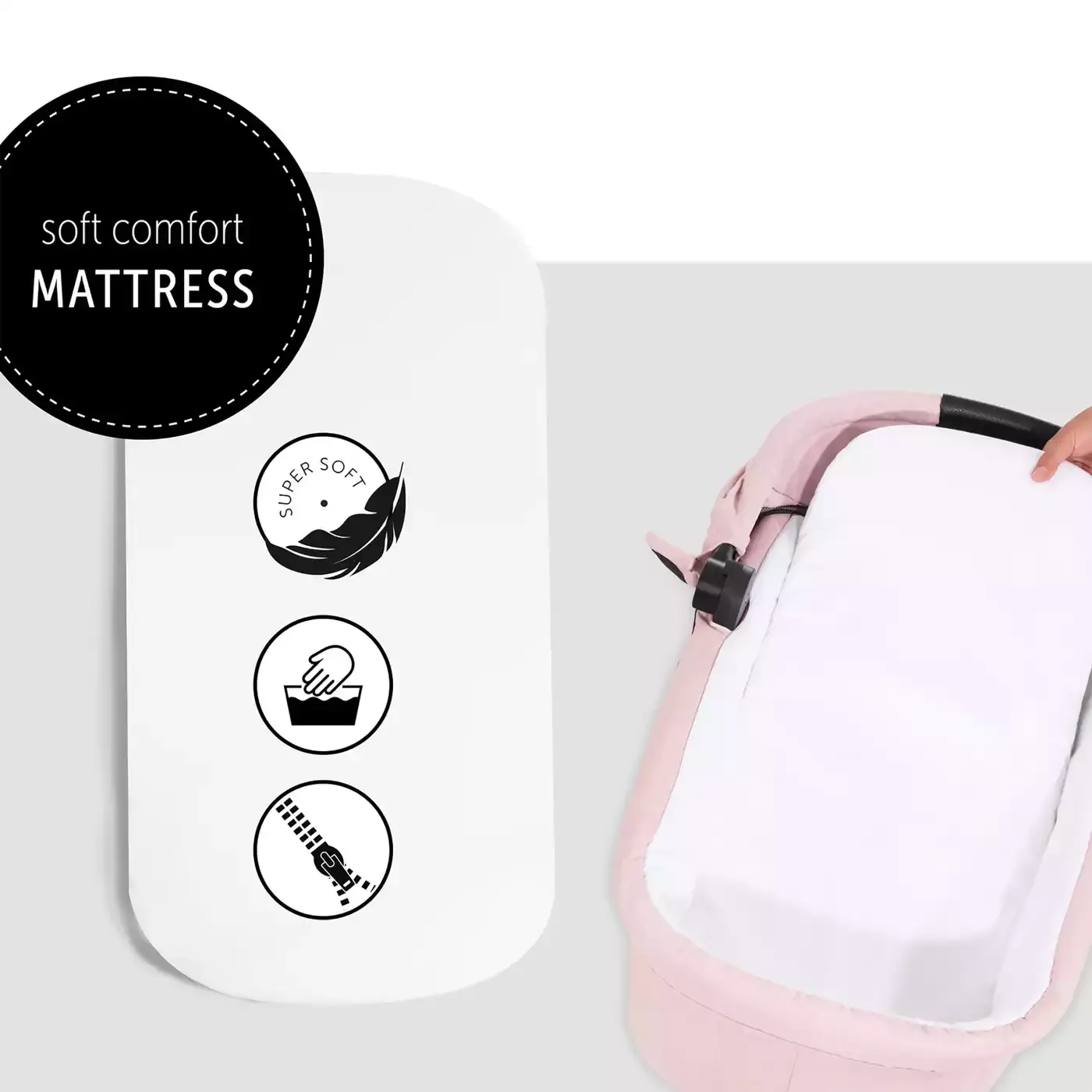 Colibri Pram Melange Rose - Jamouz