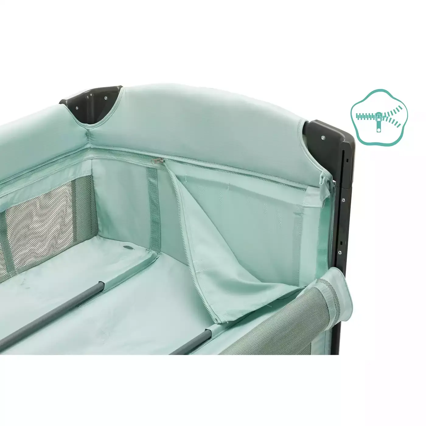 Beistellbett Zürich Mint - Jamouz