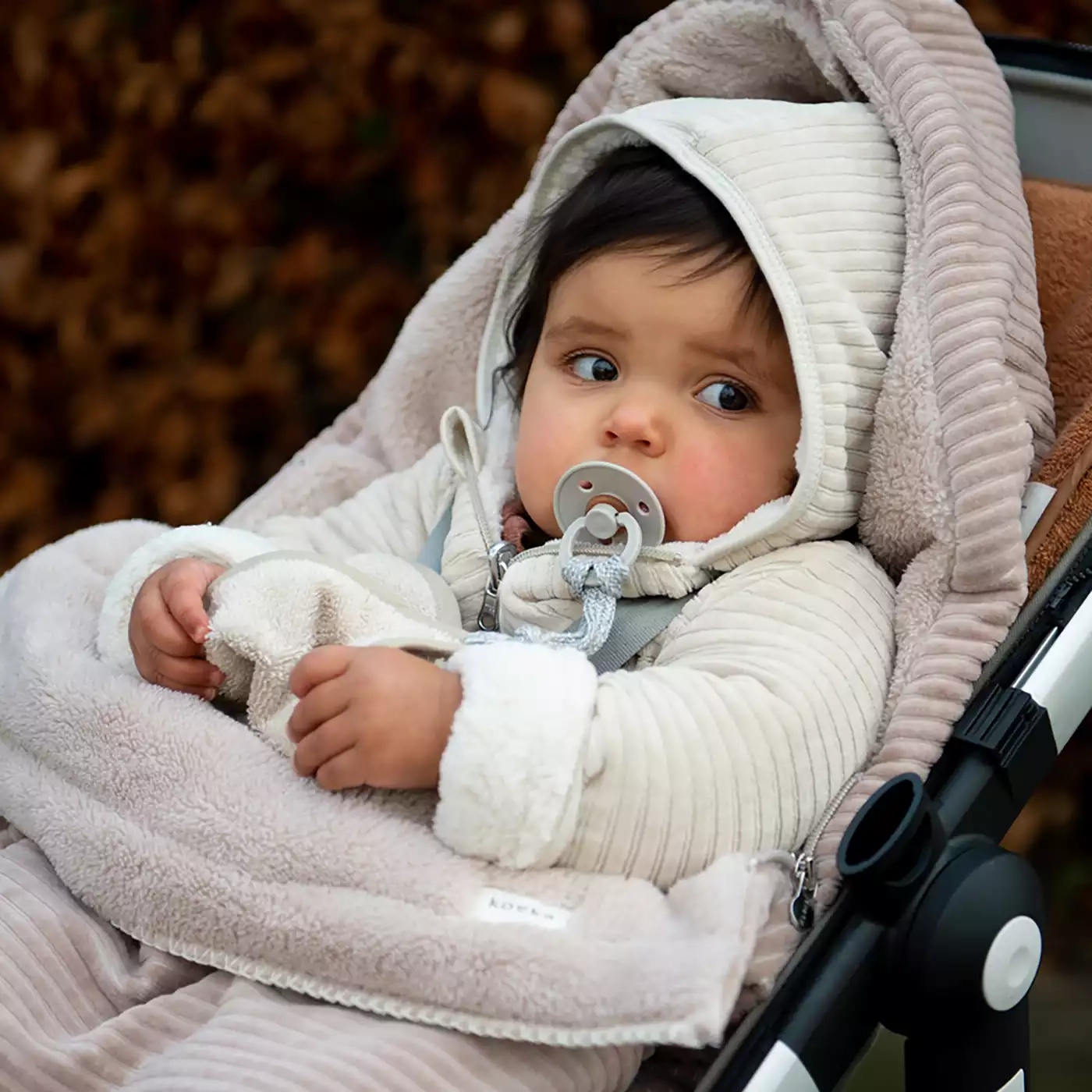 Buggy Fußsack Vik Grey Pink - Jamouz