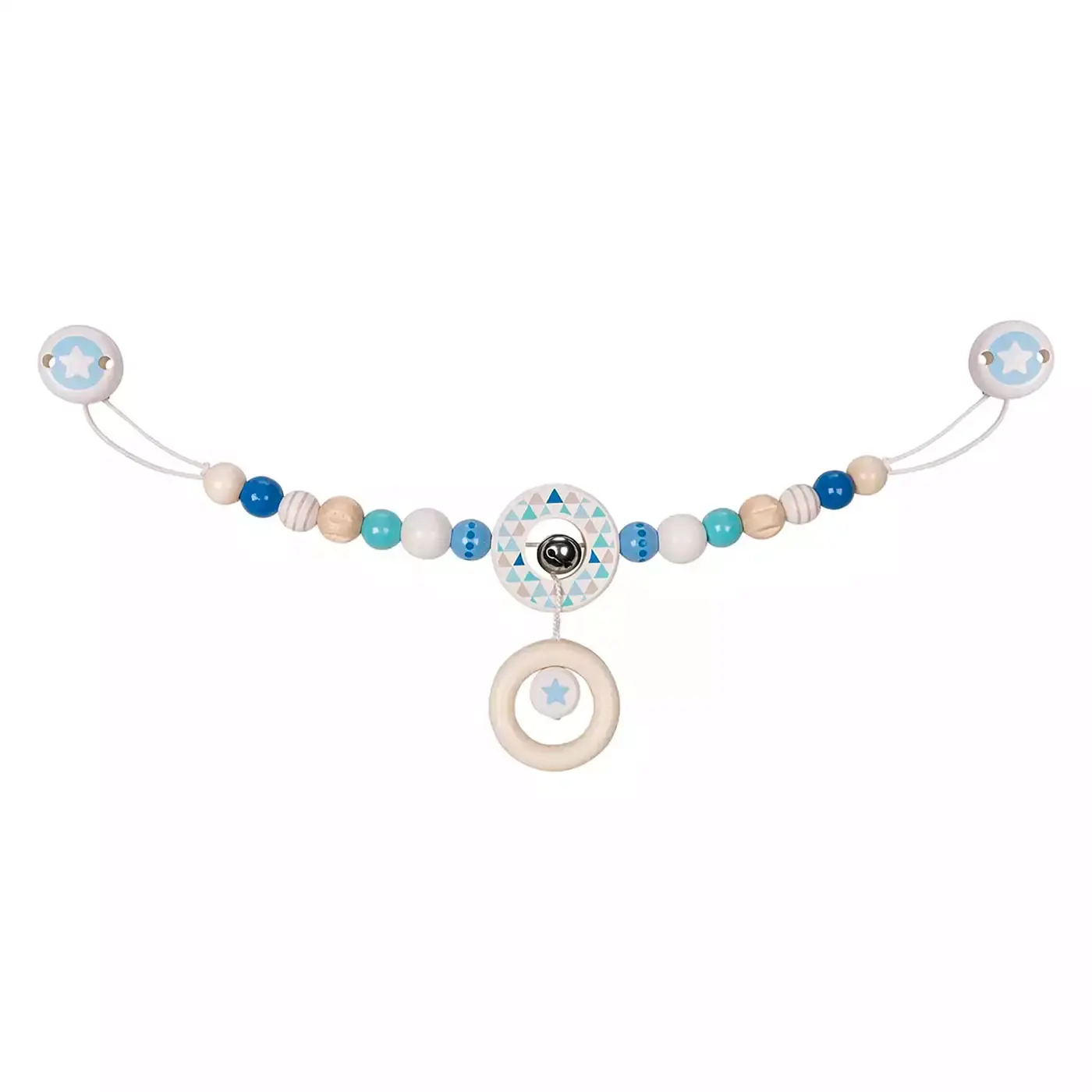 Kinderwagenkette Stern hellblau - Jamouz