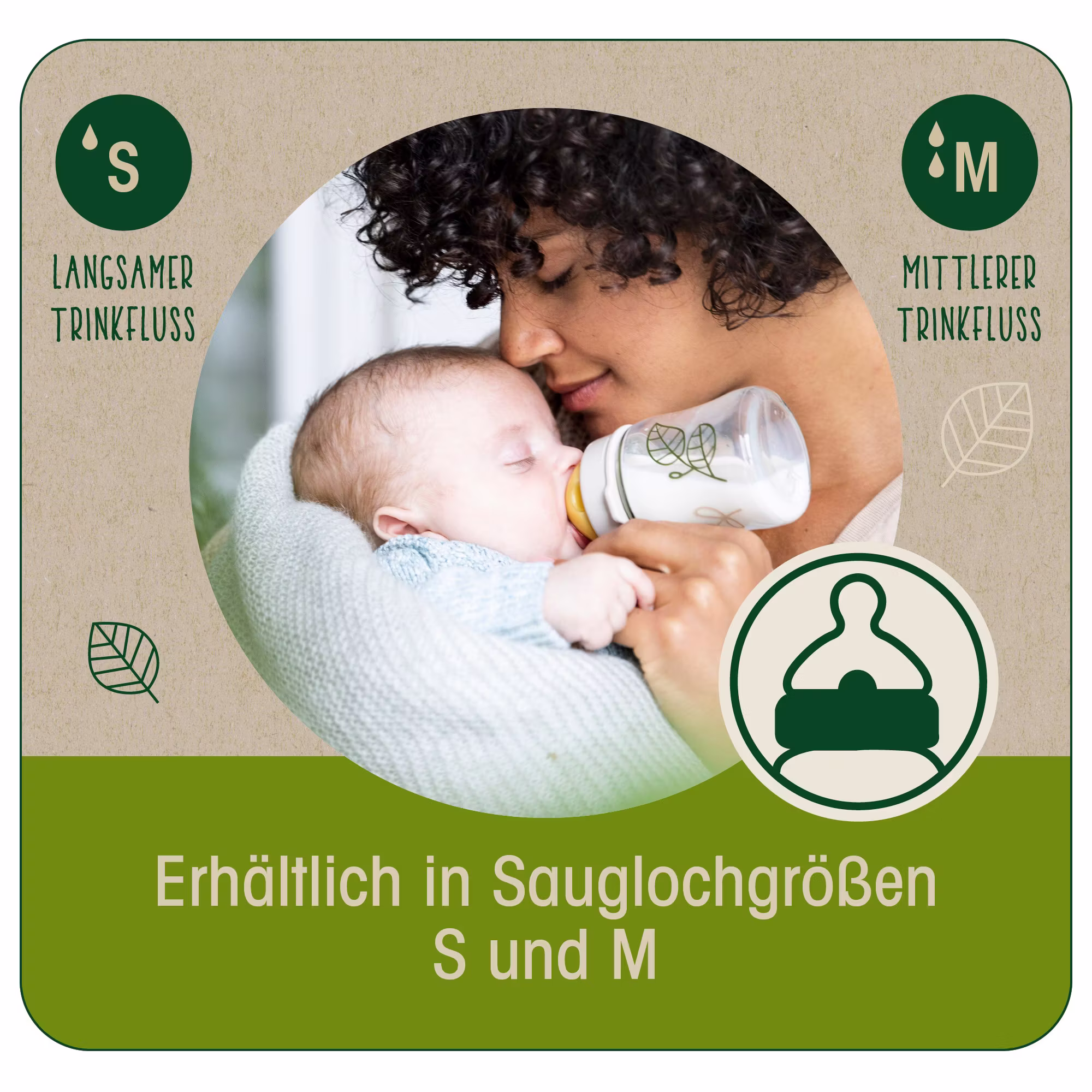 Weithalstrinksauger Cherry Green Gr.M - Jamouz