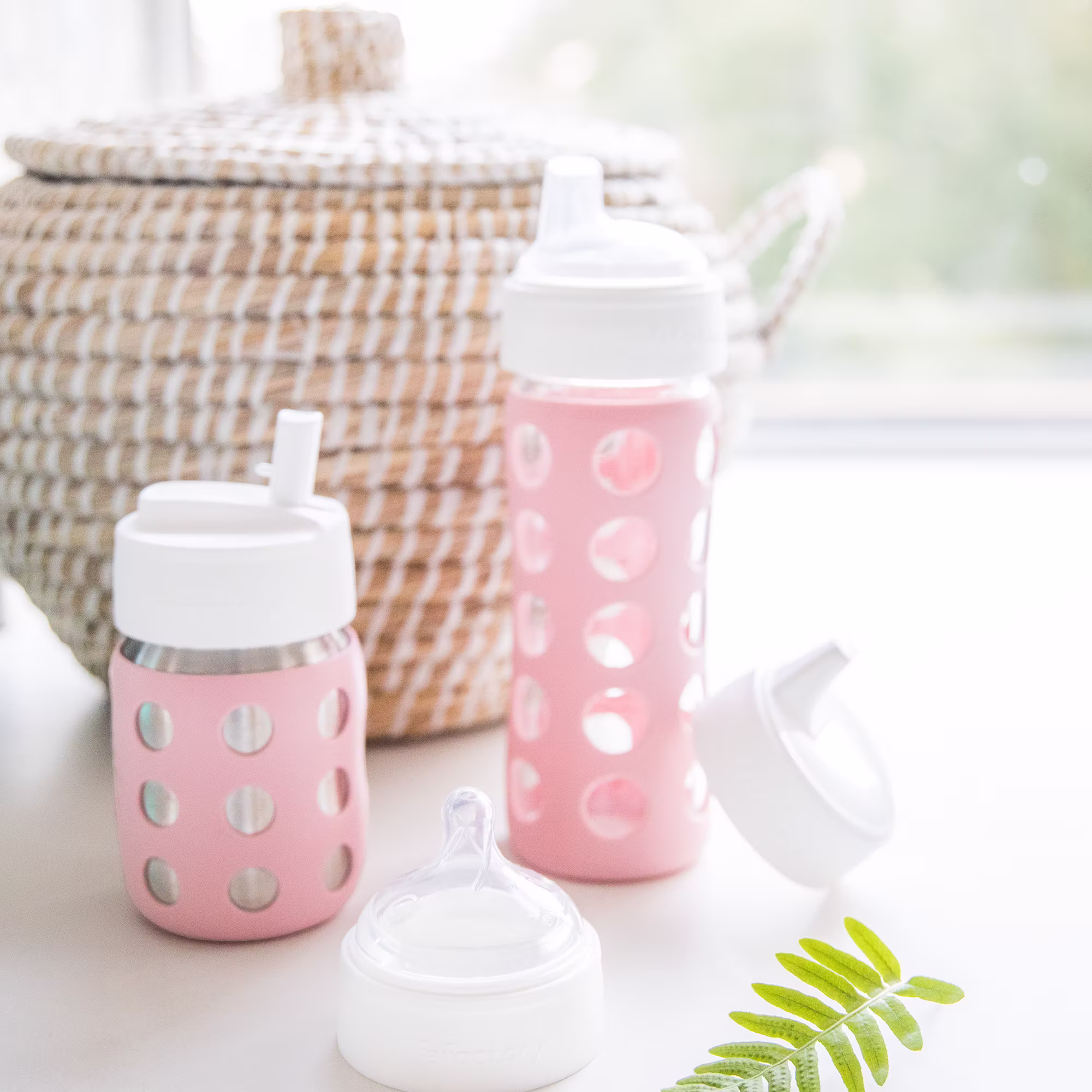 Baby Weithalsflasche 235ml inkl. Schnabelsauger - Jamouz