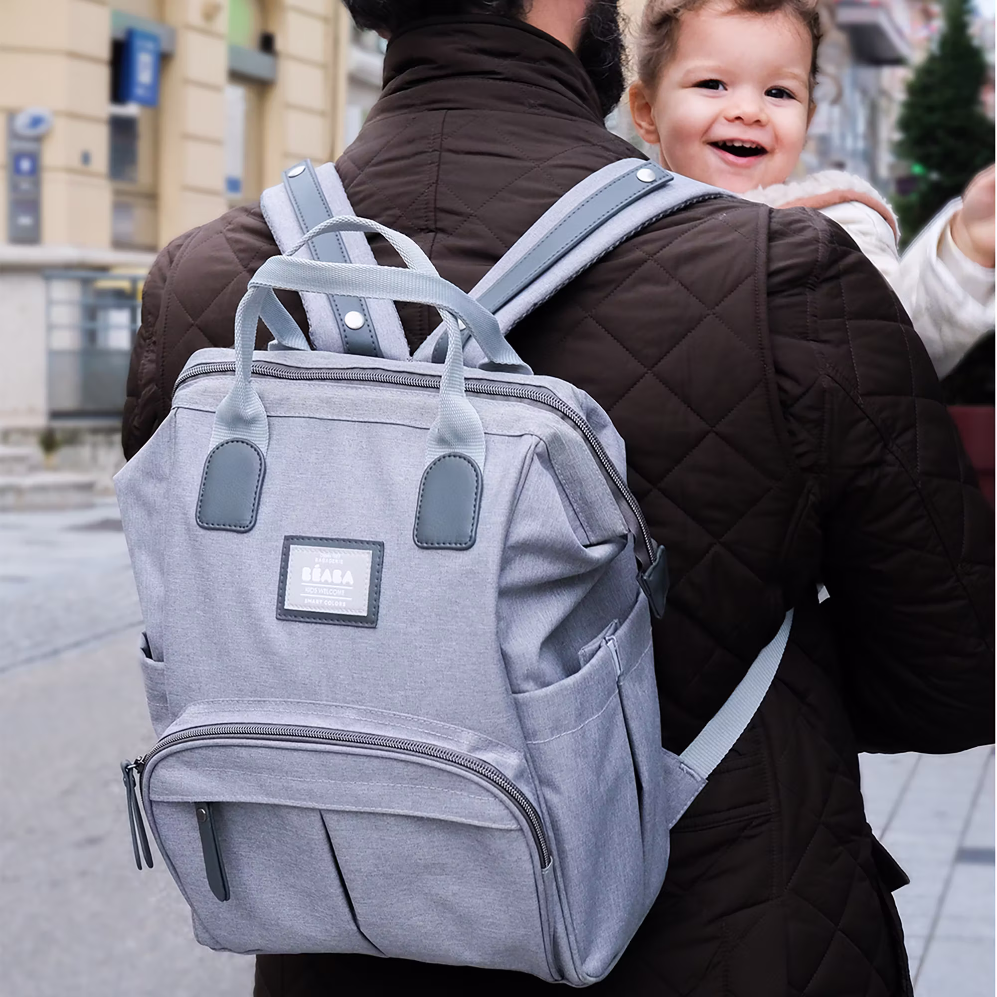 Wickeltasche Wellington Heather Grey - Jamouz