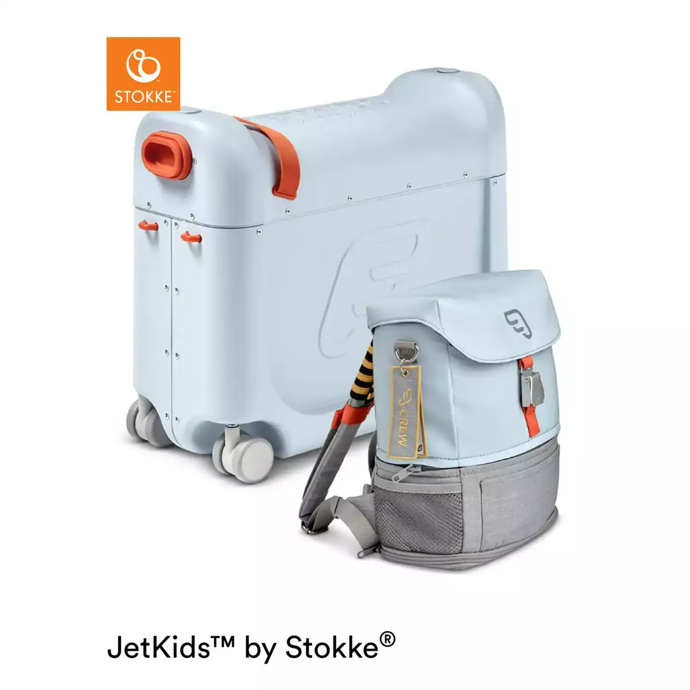 Jetkids™ Bundle BedBox™ & Crew Back Pack Sky Blue - Jamouz