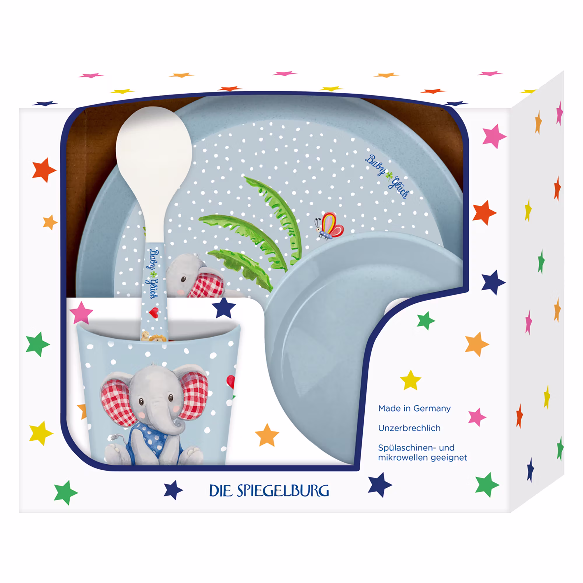 Geschenkset Elefant & Löwe BabyGlück - Jamouz