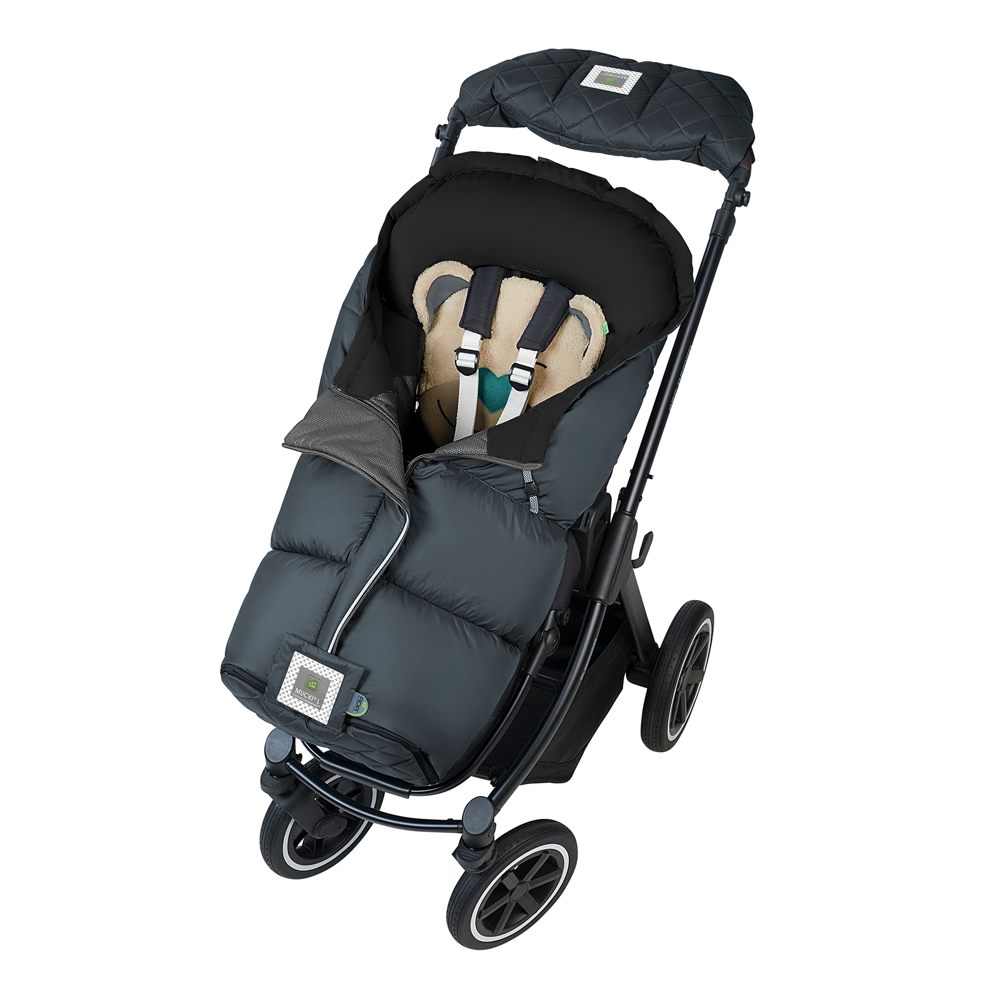 Fußsack Mucki L-cs Rocky Grey - Jamouz
