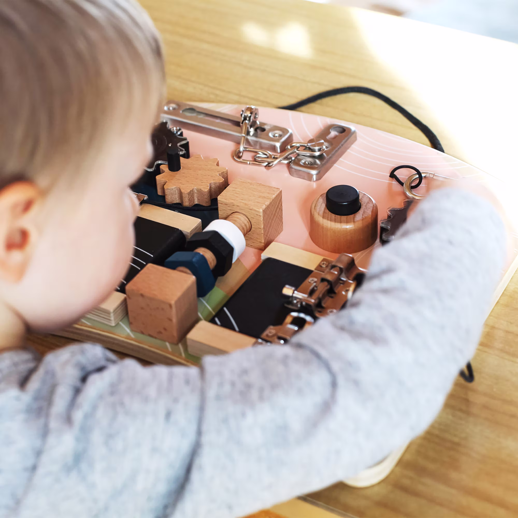 Motorikbrett Schlösser und Rotation - Jamouz