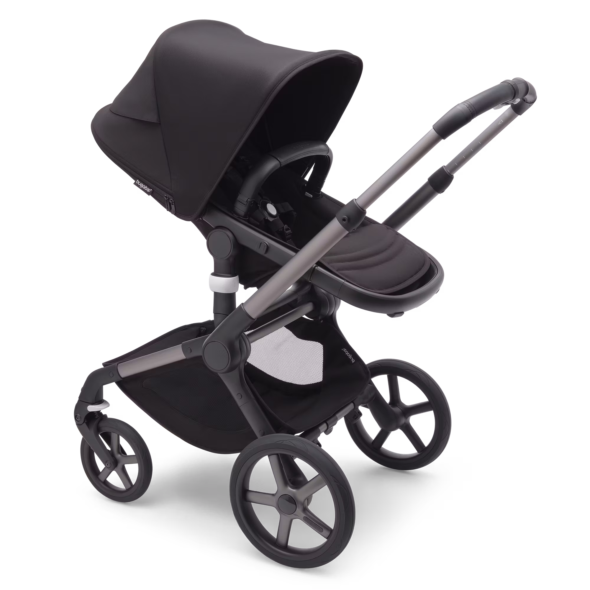 Fox 5 2-in-1 Komfort-Kinderwagen Schwarz/Forest Green - Jamouz