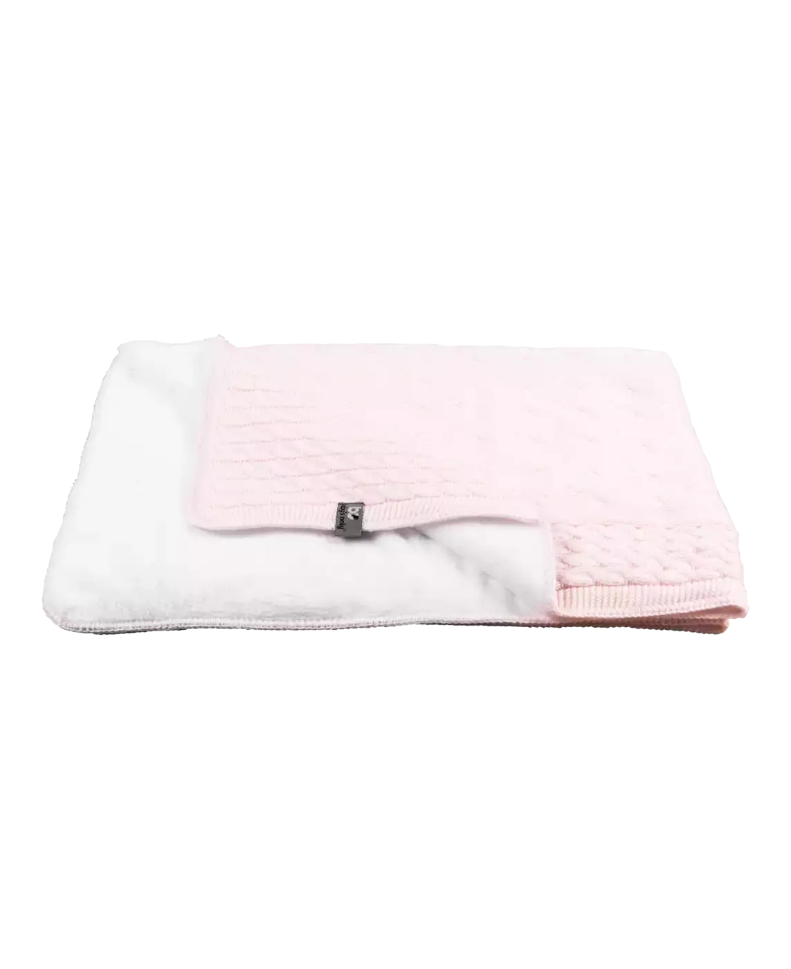 Strickdecke Cable Klassisch Rosa - Jamouz