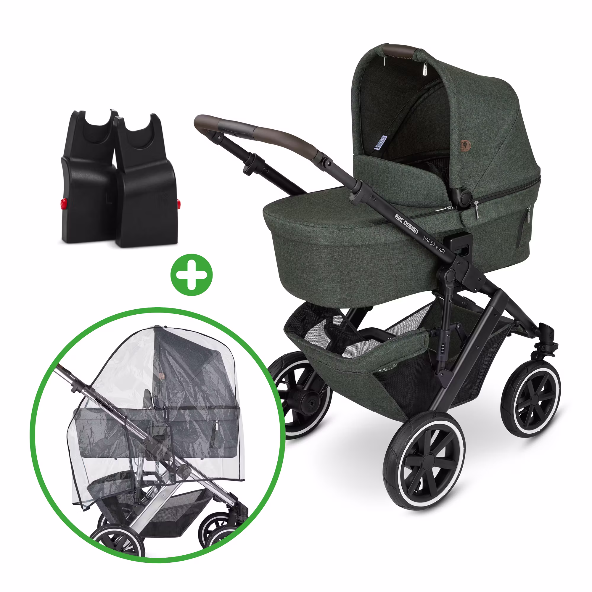 Set Salsa 4 Air Leaf mit Adapter und Regenschutz - Jamouz