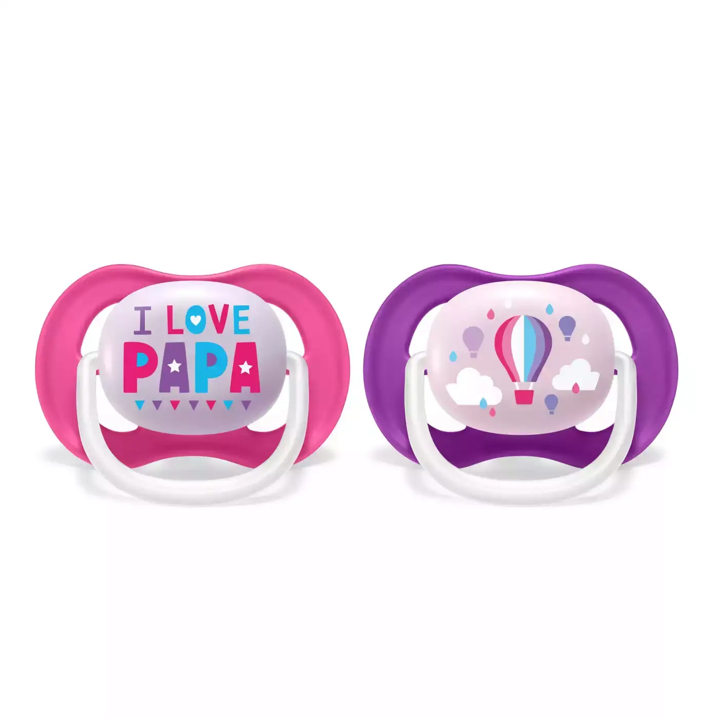 Beruhigungssauger Ultra Air 6-18 Monate Happy Girl - Papa Ballon SCF080/04 - Jamouz