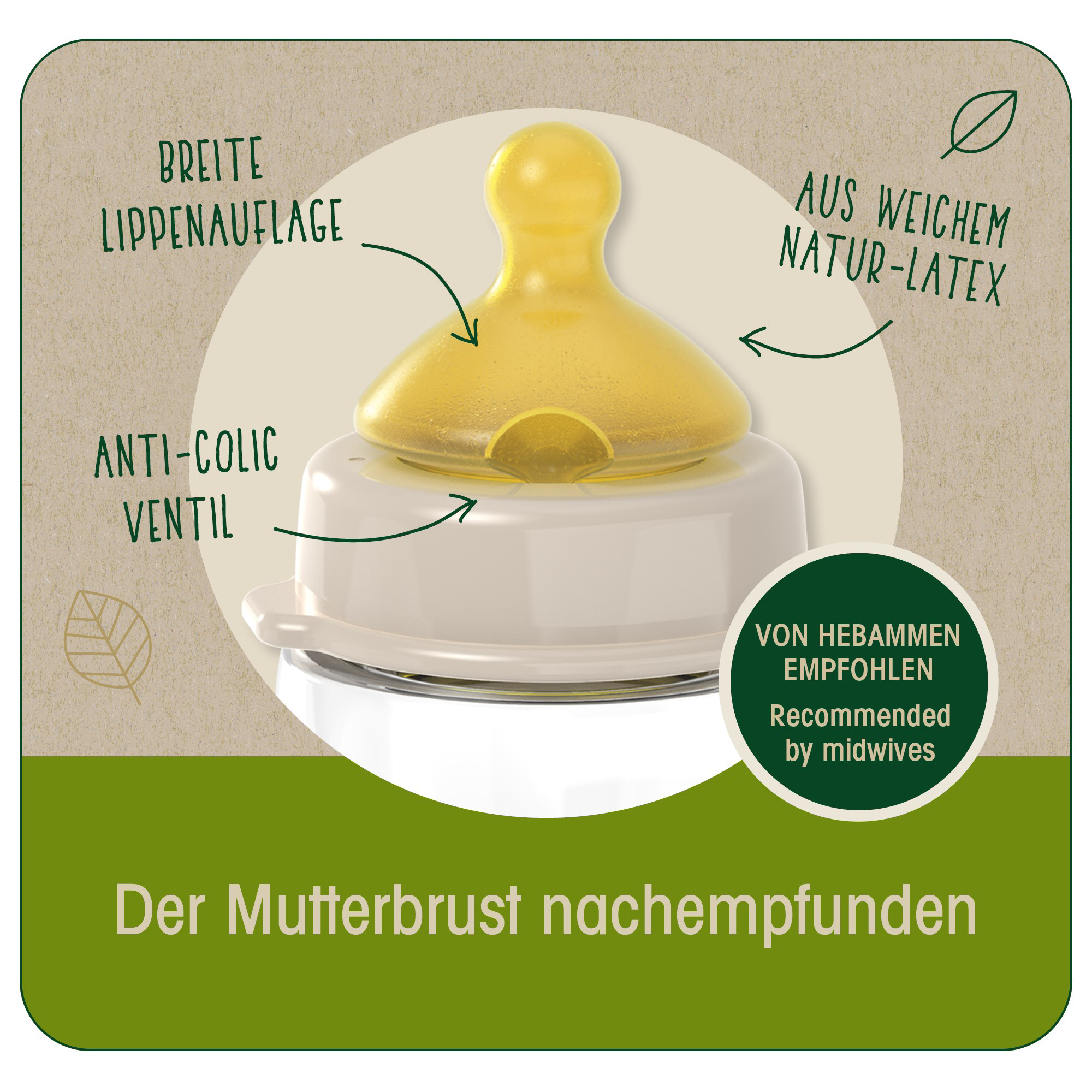 Cherry® Green Weithalsflasche 120 ml - Jamouz