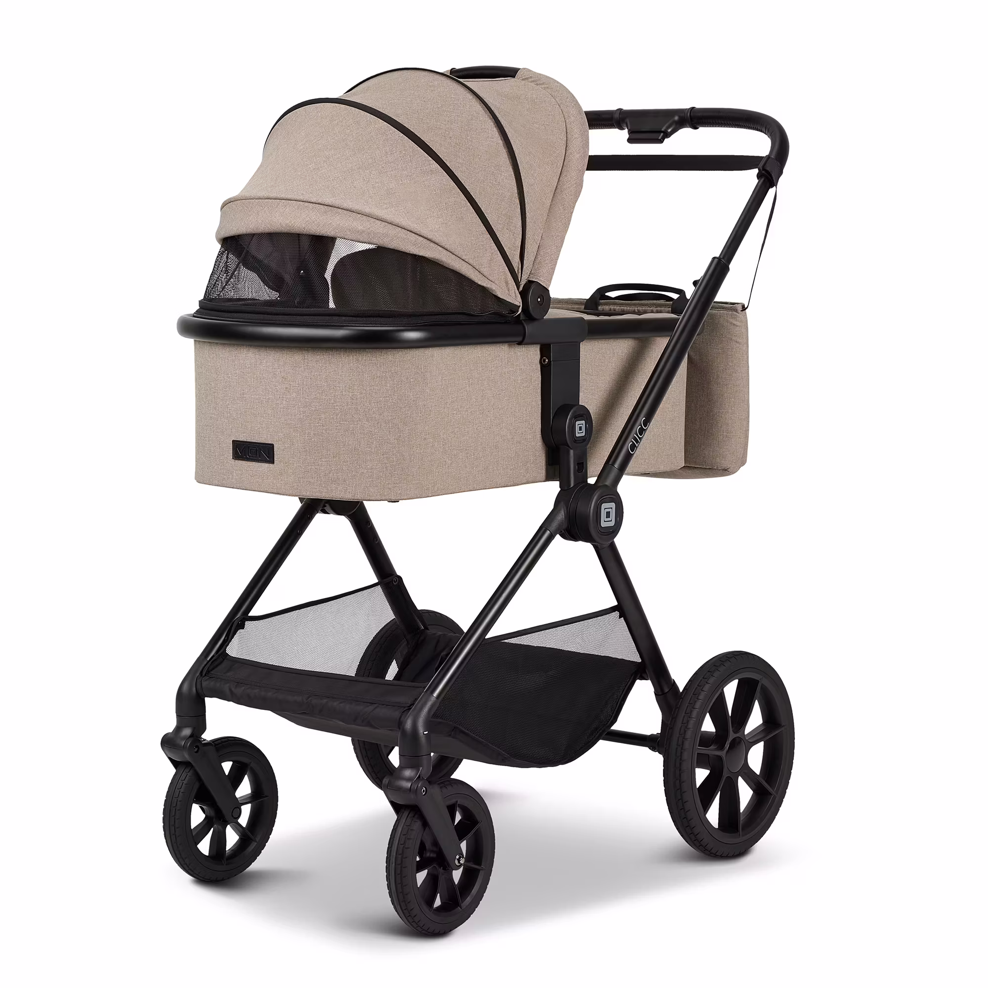 CLICC Set Black Melange mit Babyschale Cosmo - Jamouz