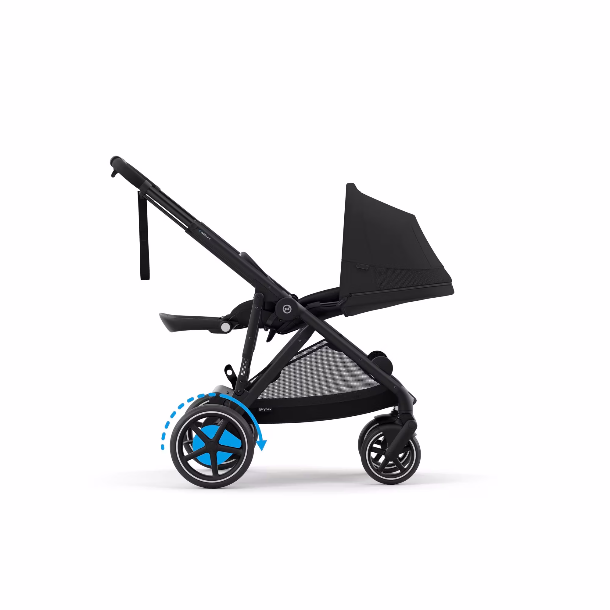 Set e-Gazelle S Moon Black mit Wanne - Jamouz
