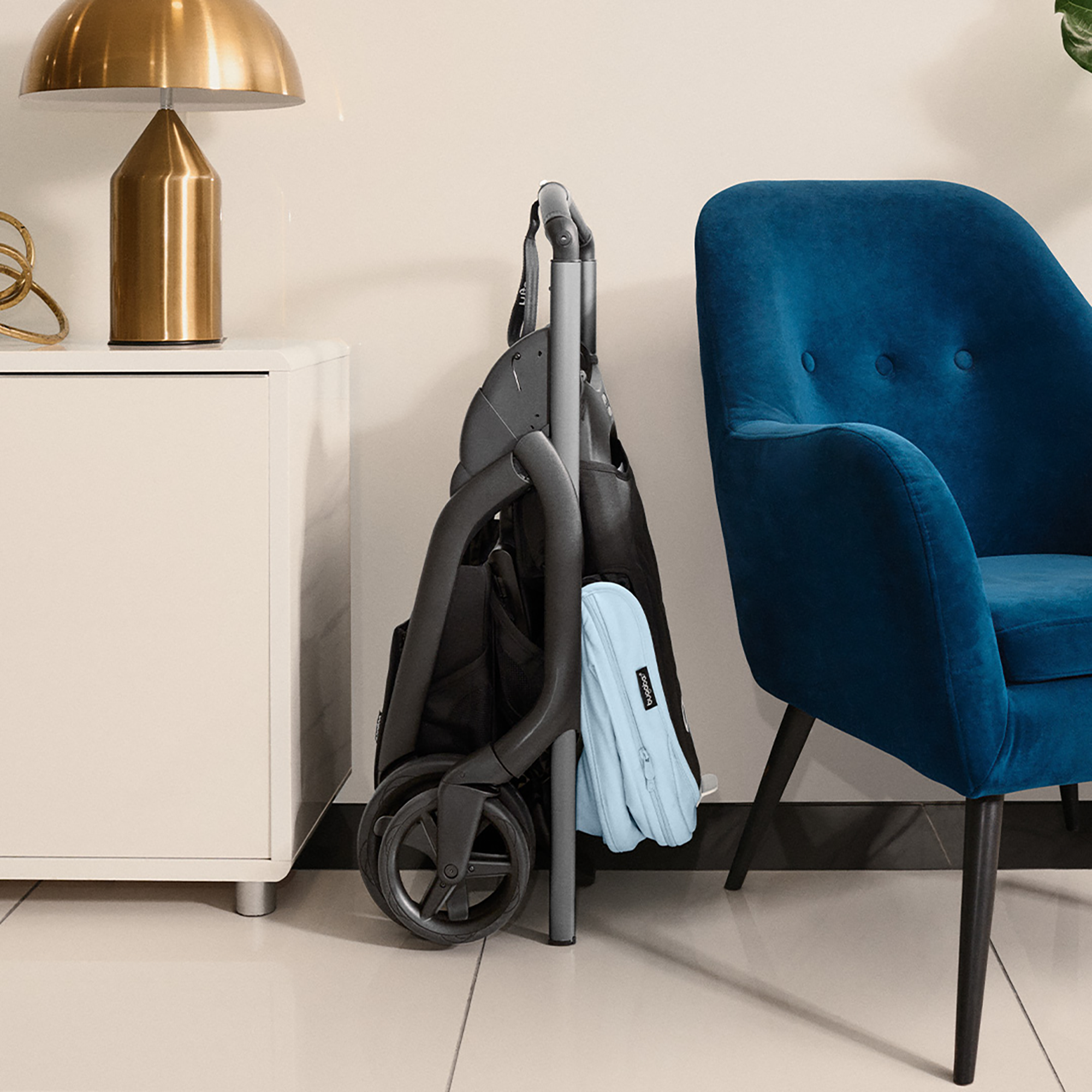 Dragonfly City-Kinderwagen Graphit/Skyline Blue - Jamouz