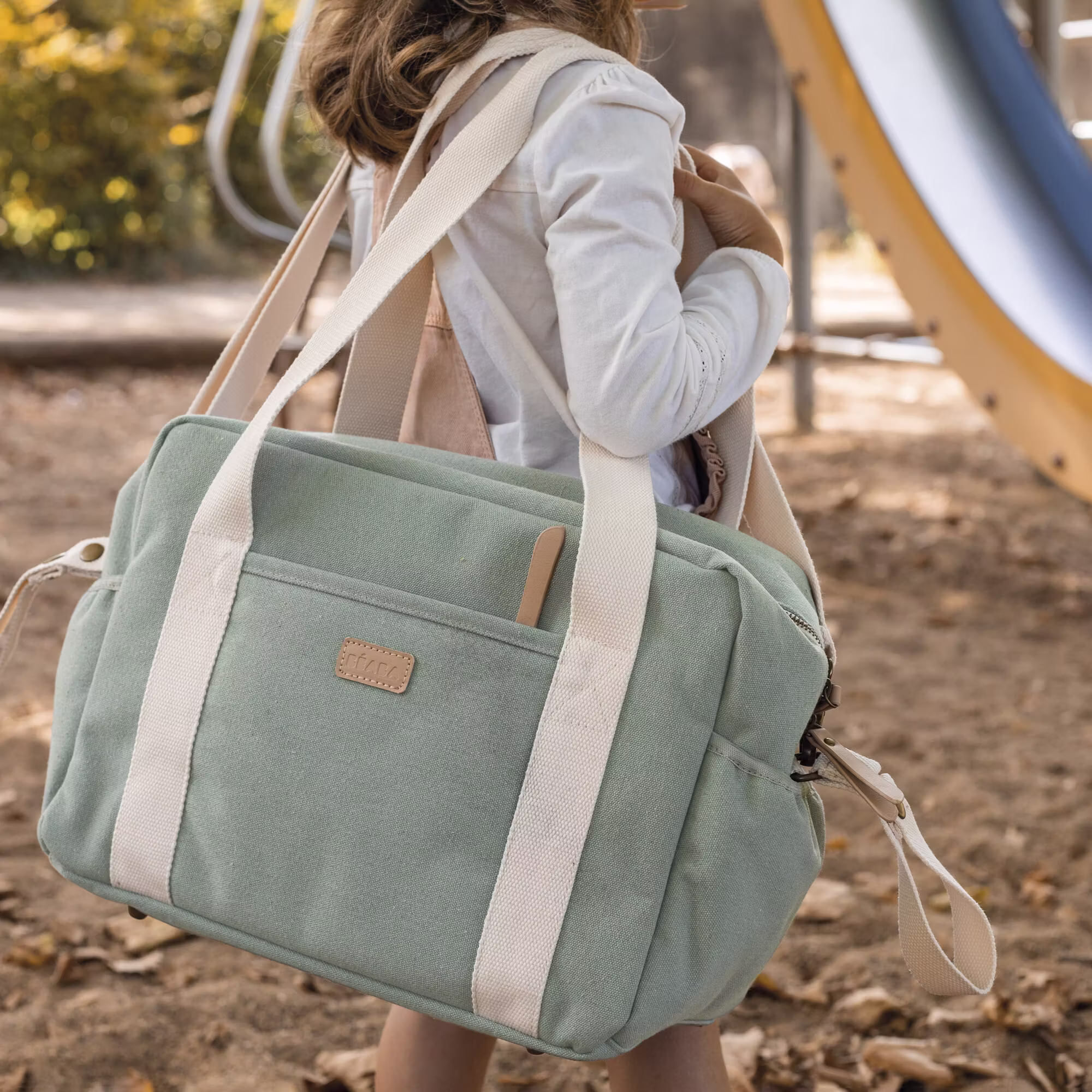Wickeltasche Paris Sage Green - Jamouz