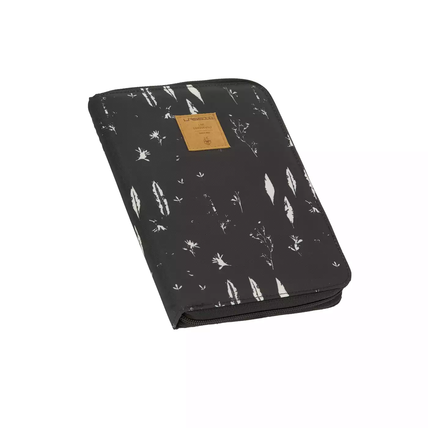 Mutterpasshülle Feathers Black - Jamouz