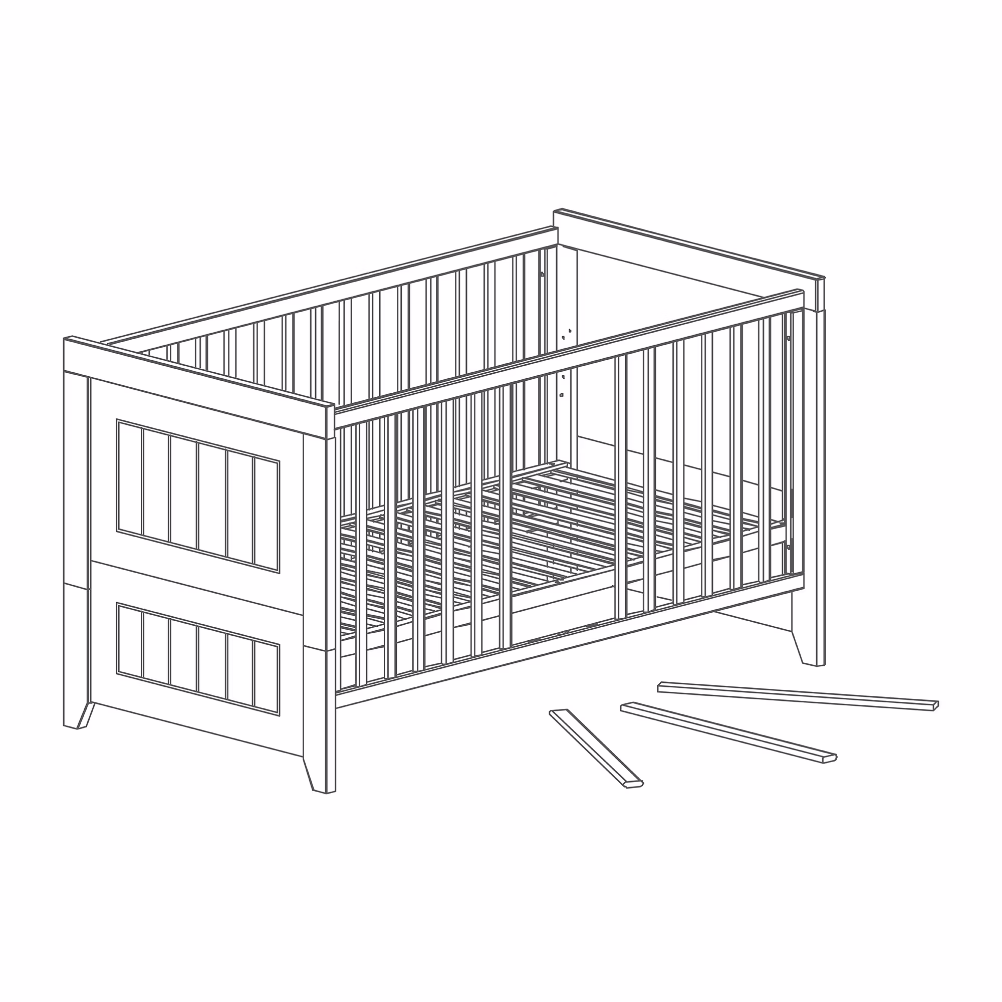 3-teiliges Spar-Set Babyzimmer Ella - Jamouz