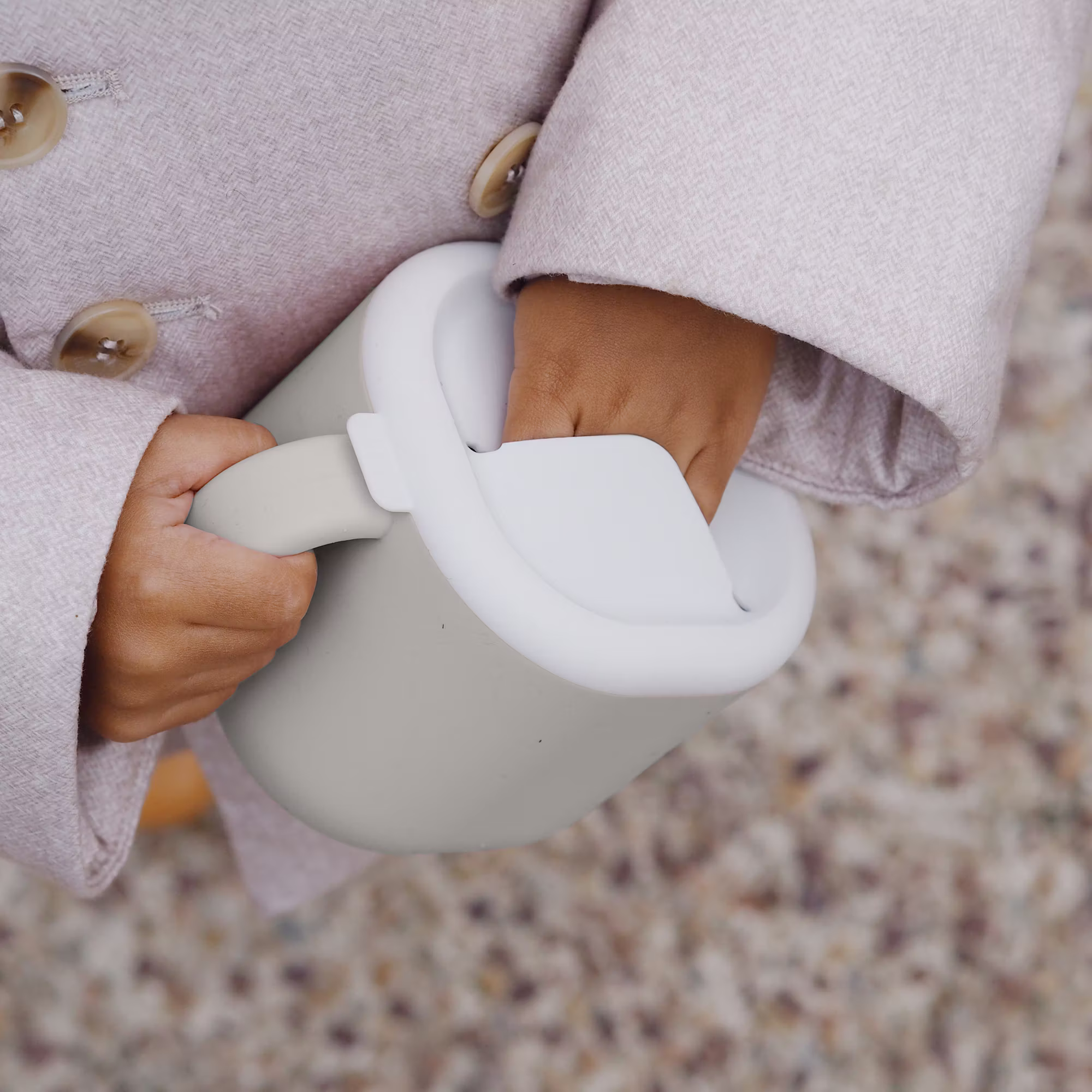 Pick'n Snack Velvet Grau - Silikon Snack Box - Jamouz