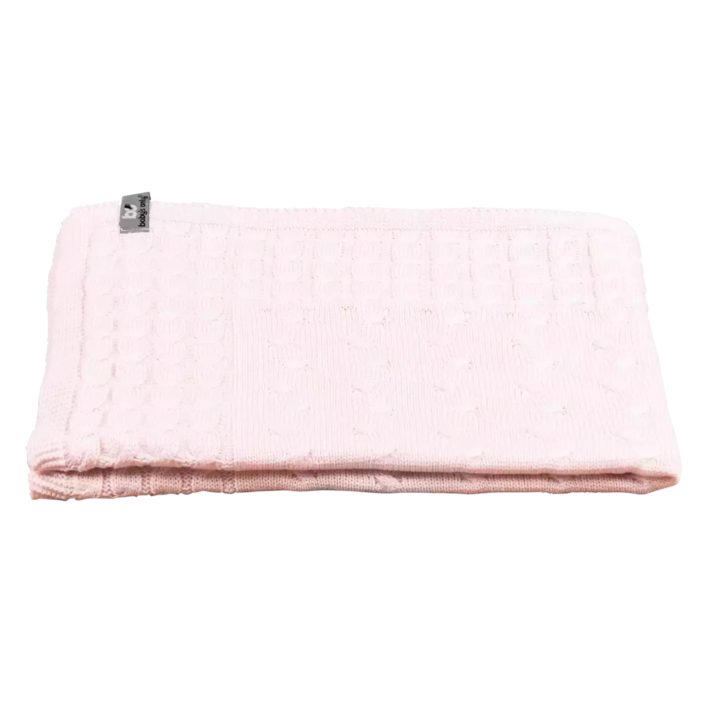 Strickdecke Cable Klassisch Rosa - Jamouz