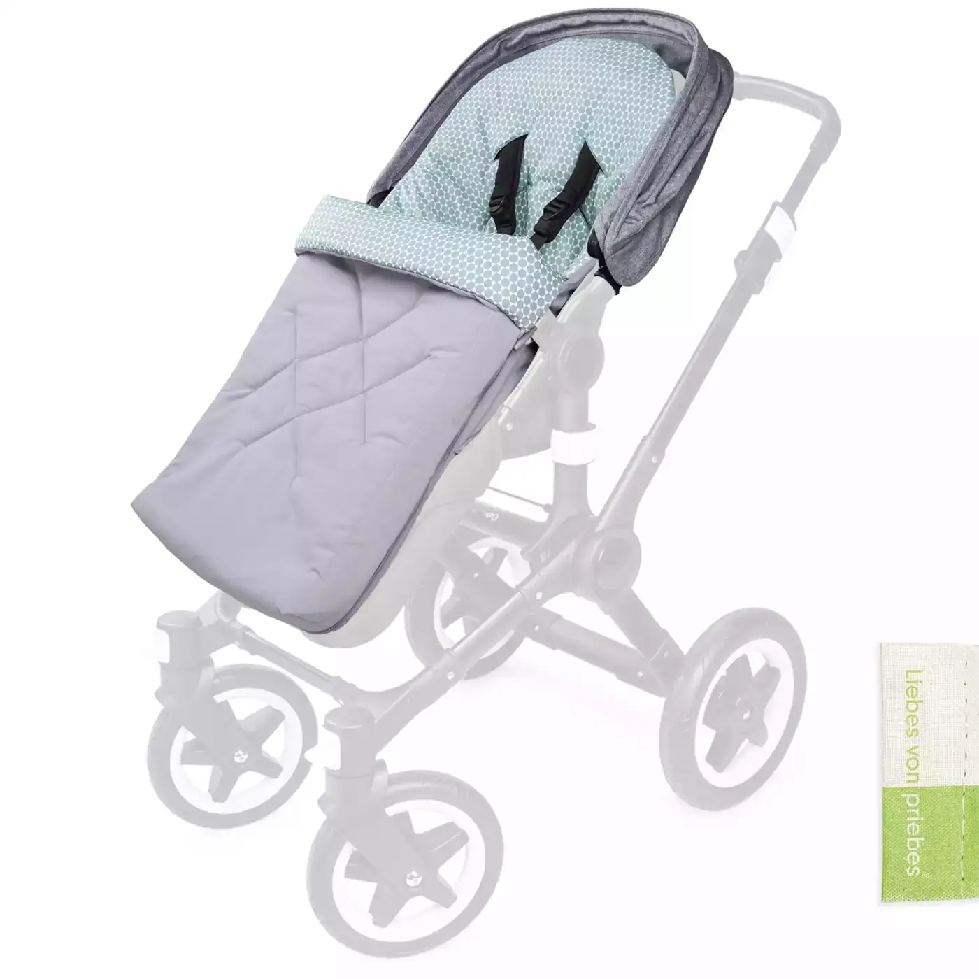 Fußsack Mila Prisma Grau - Jamouz