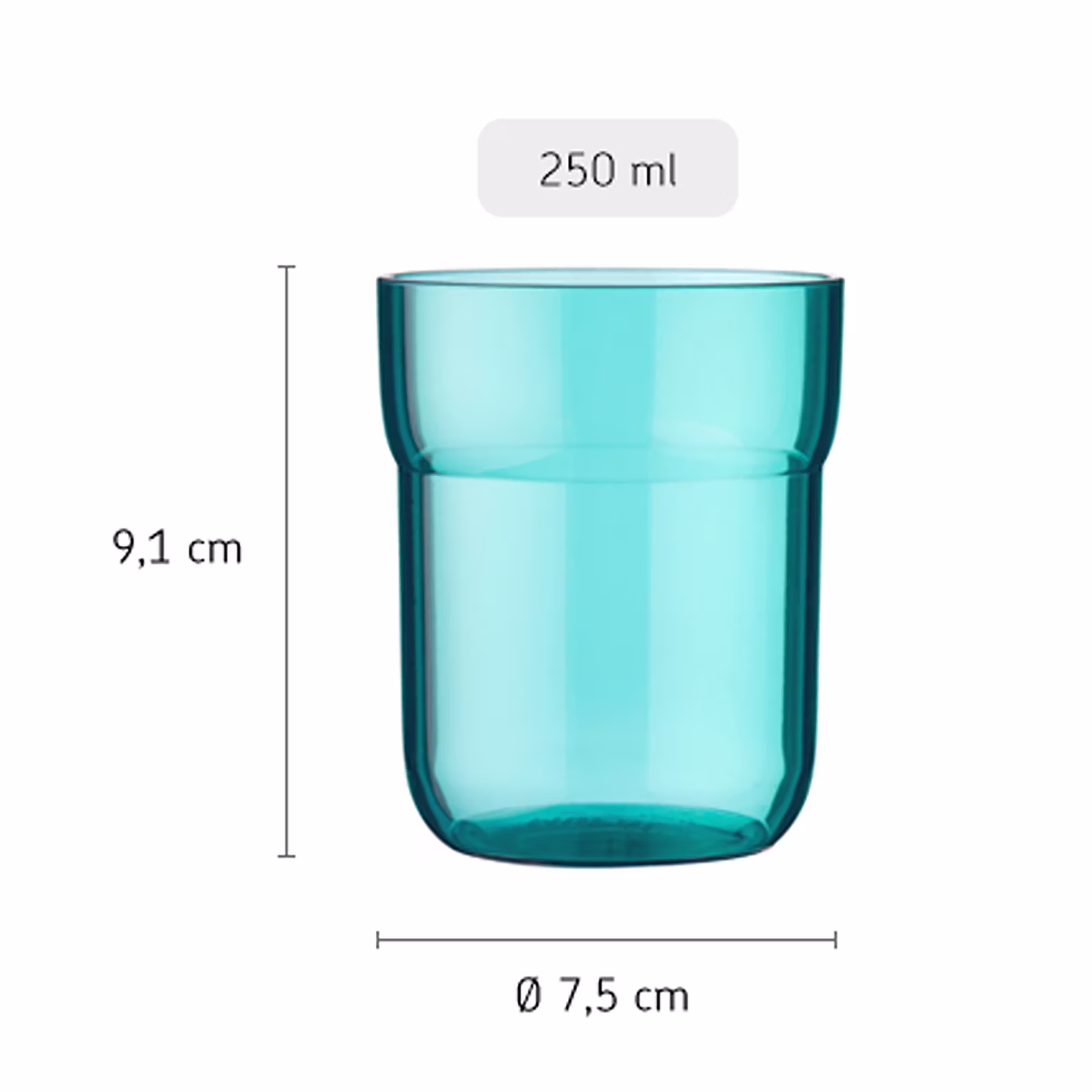 Kinder-Trinkglas 250ml - Jamouz