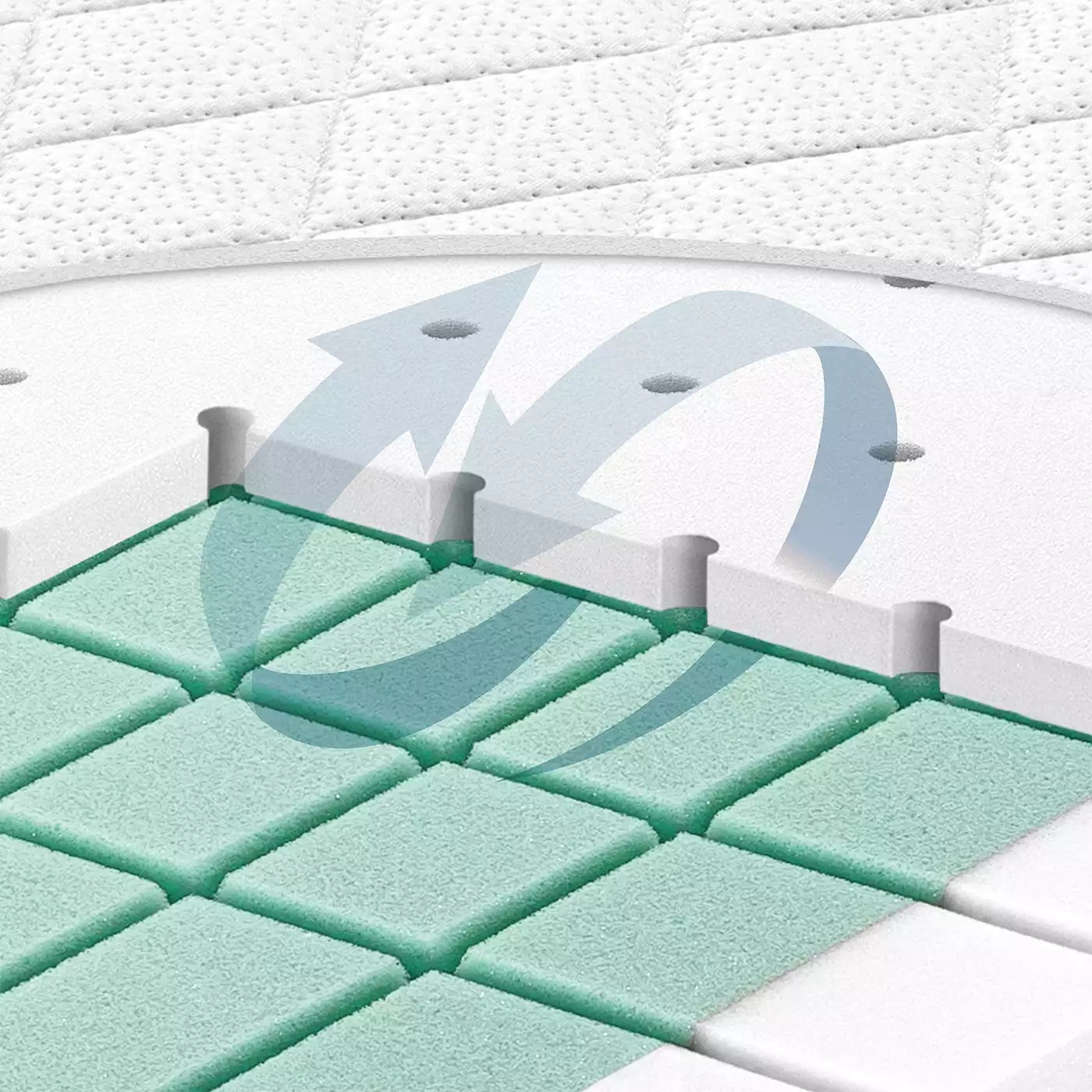 Matratze Cubix 70 x 140 cm - Jamouz