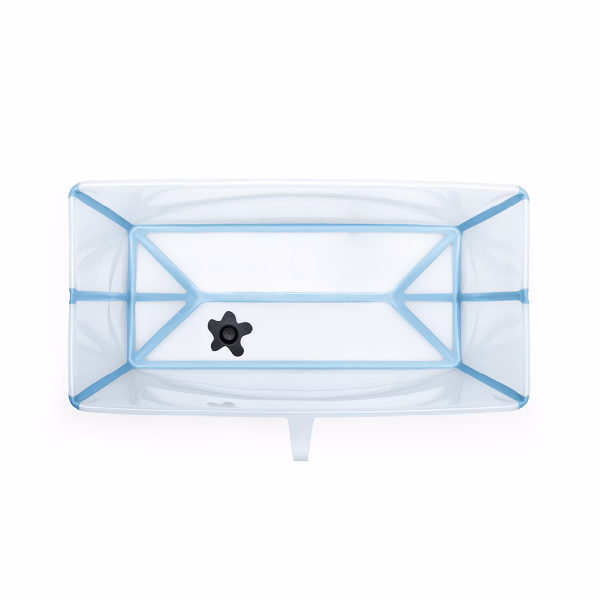 Flexi Bath® XL Transparent Ocean Blue mit hitzeempfindlichem Stöpsel - Jamouz