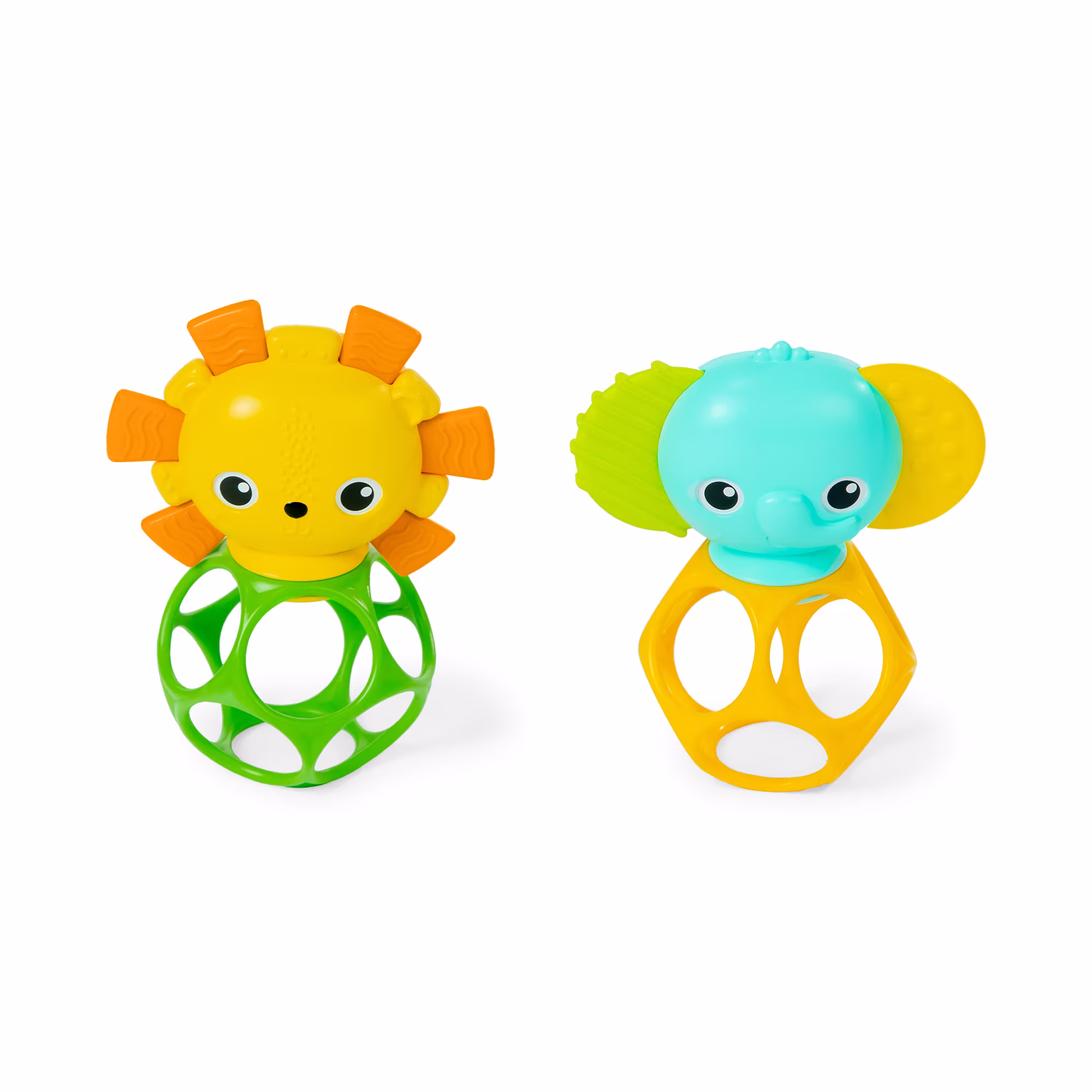 Beiß- und Greifling-Set Löwe und Elefant - Jamouz
