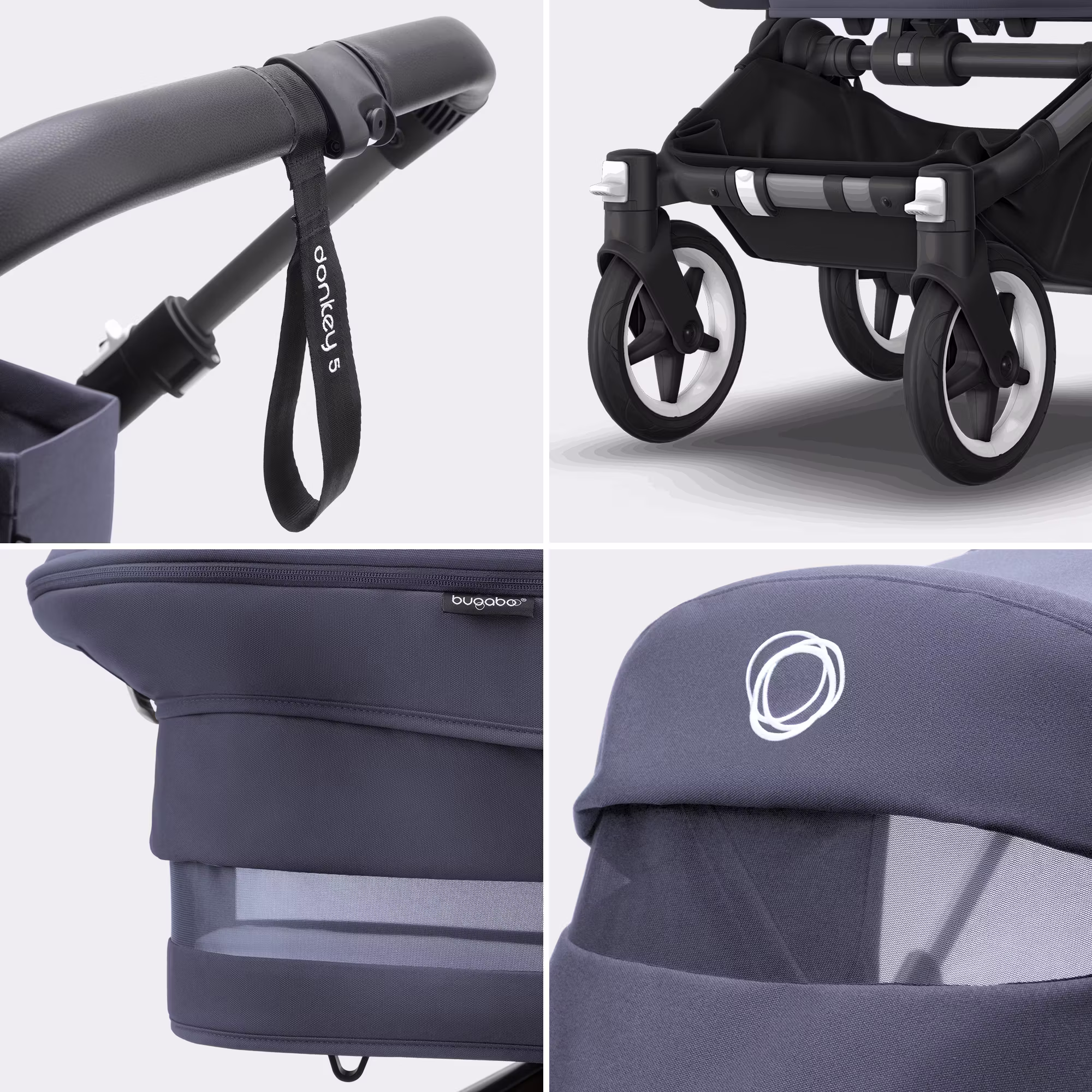 Donkey 5 Mono-Kinderwagen, erweiterbar, Forest Green - Jamouz