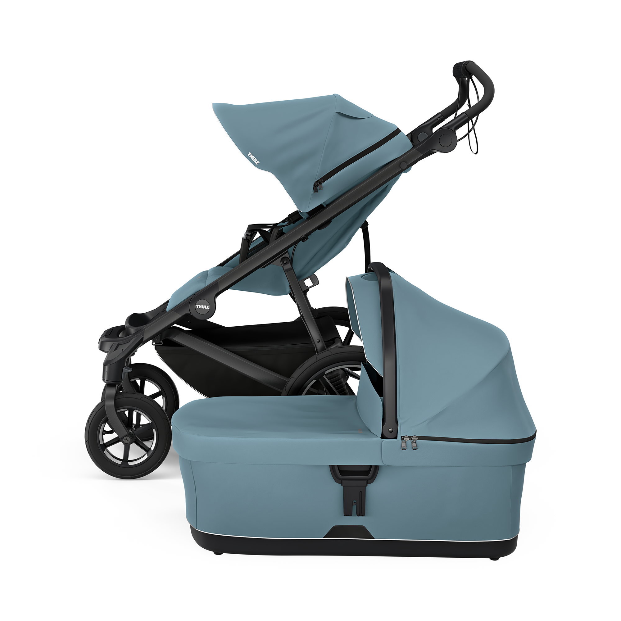 Set Urban Glide 4-wheel Soft Beige mit Wanne - Jamouz