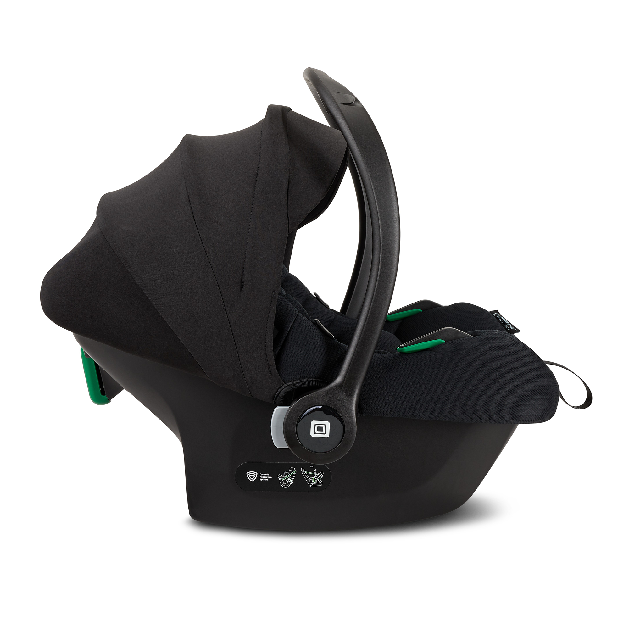 CLICC Set Black Melange mit Babyschale Cosmo - Jamouz