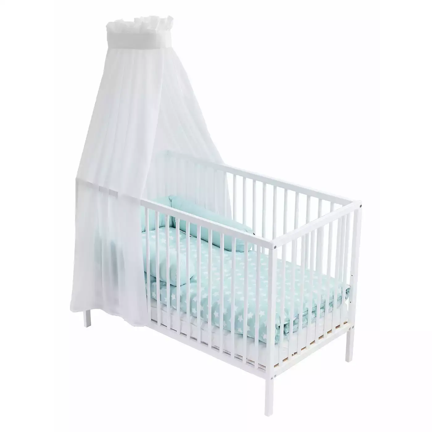 Kinderbett Lilu Grau 60 x 120 cm - Jamouz