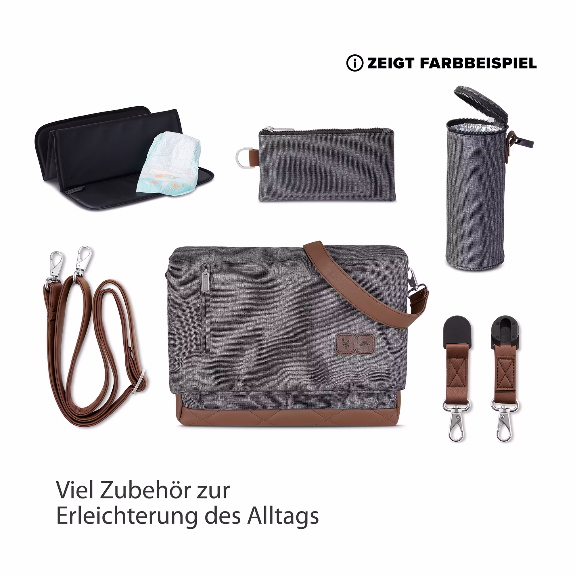 Wickeltasche Urban Asphalt - Jamouz
