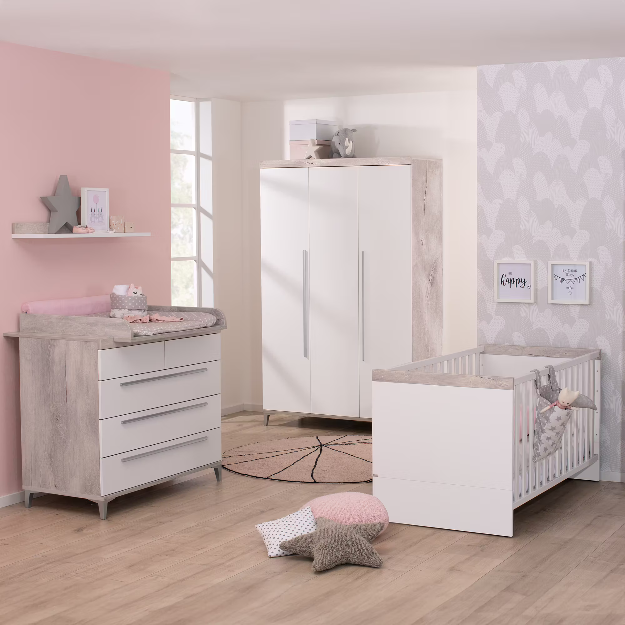 3-teiliges Spar-Set Babyzimmer Mathea - Jamouz