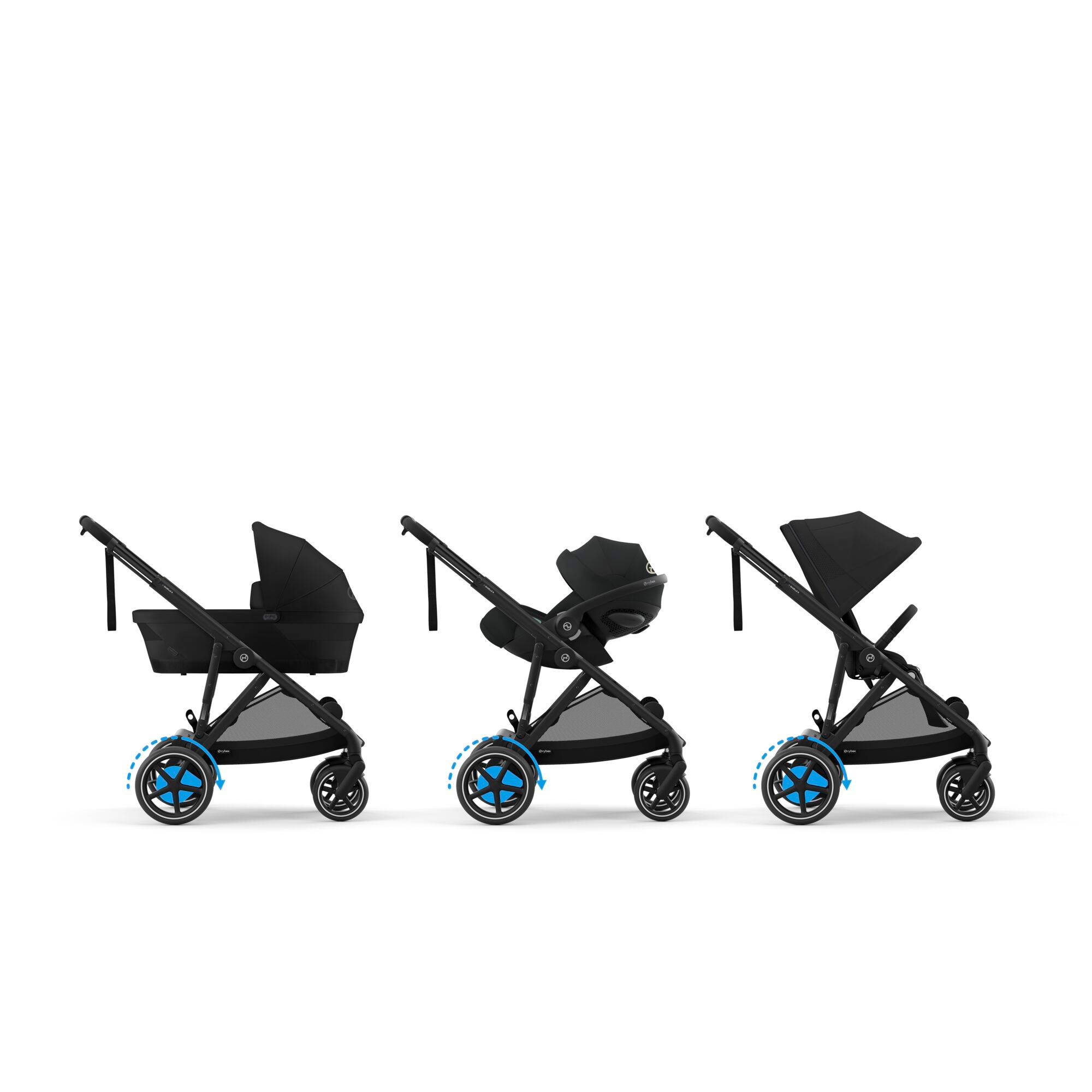 Set e-Gazelle S Moon Black mit Wanne - Jamouz